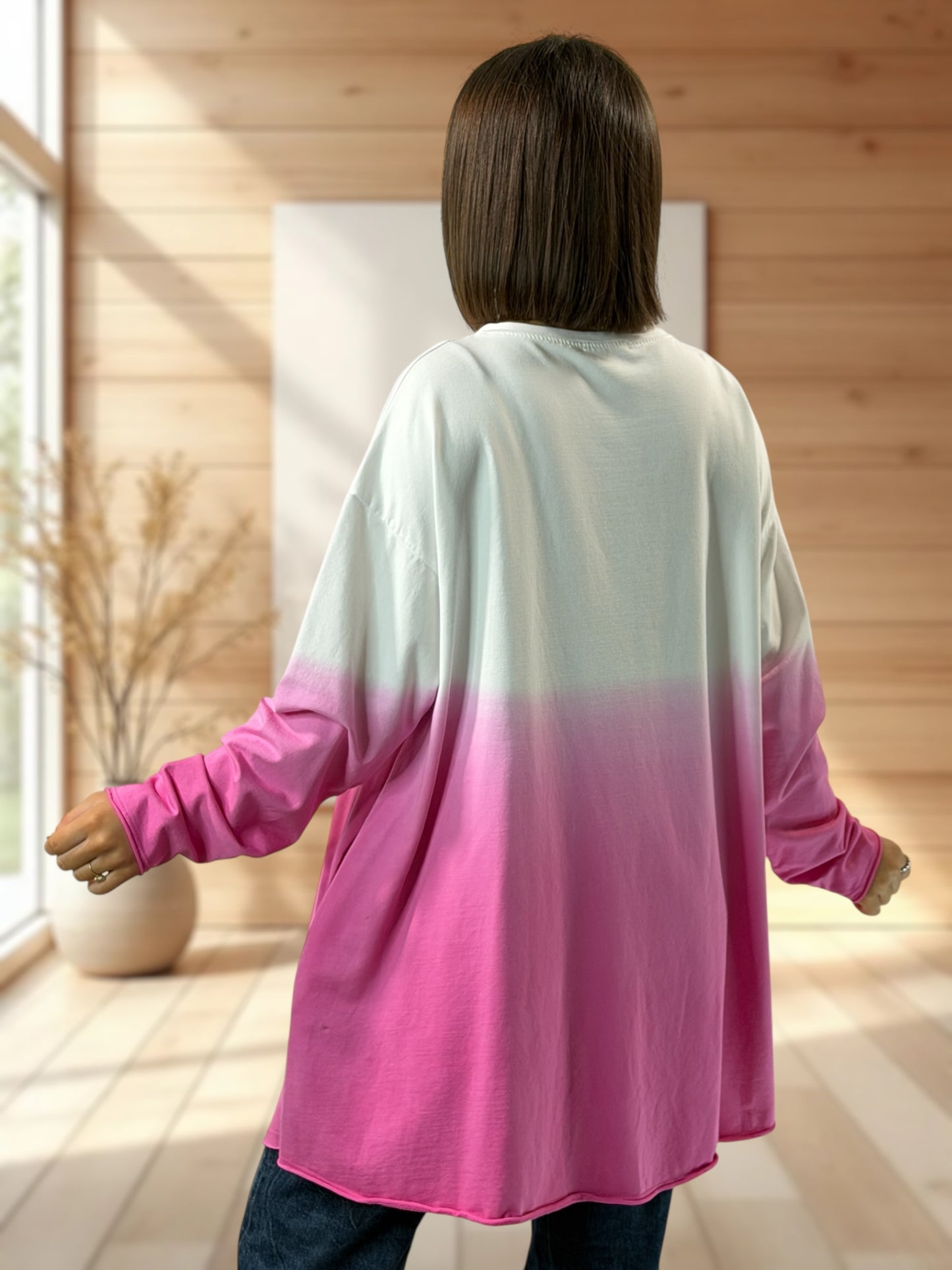 PRALIN - SWEAT FUCHSIA JUSQU'A LA TAILLE 54