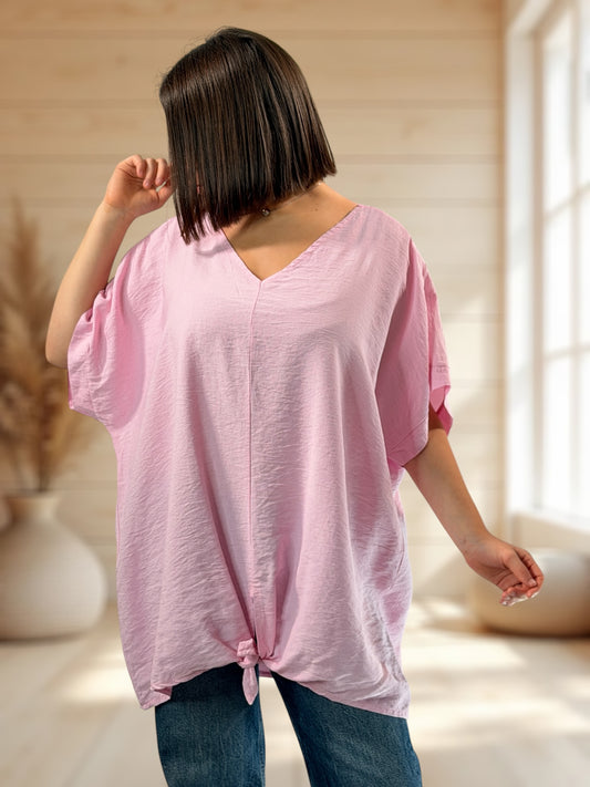 ATHENA - TUNIQUE OVERSIZE ROSE JUSQU'A LA TAILLE 54