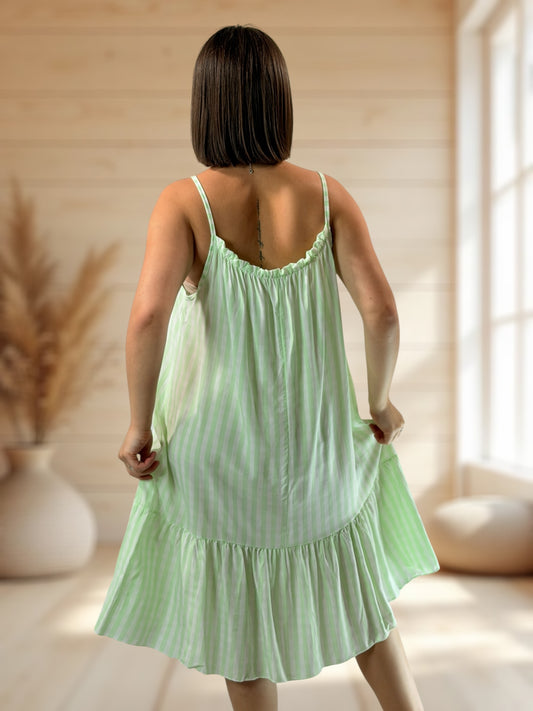 SAMBA - TUNIQUE VICHY VERT JUSQU'A LA TAILLE 48