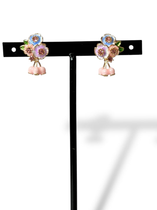 ALICE - BOUCLES D'OREILLES AVEC STRASS