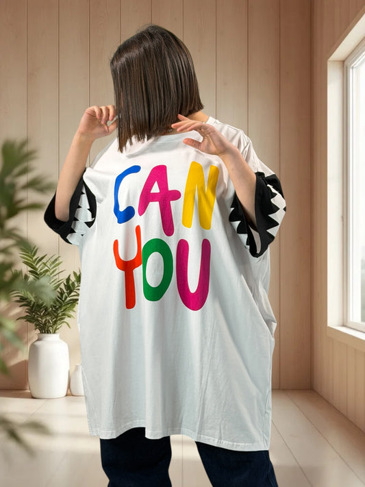 CAN YOU - TUNIQUE EN COTON JUSQU'A LA TAILLE 56