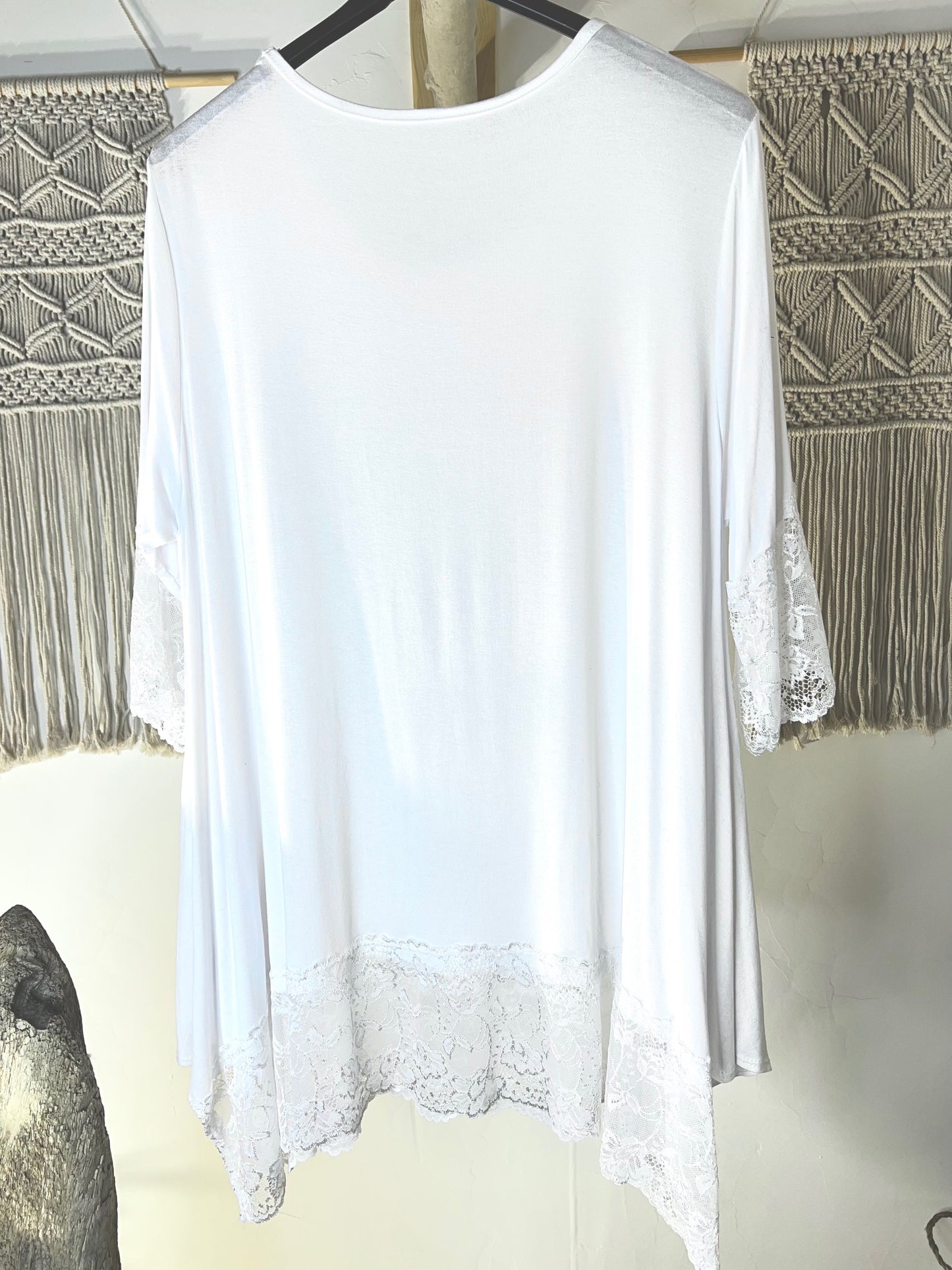 CINDY - TOP BLANC TAILLE 46 A 56/58