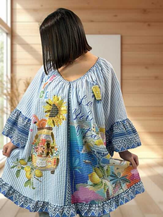 CATALINA - TUNIQUE A MOTIF JUSQU'A LA TAILLE 54