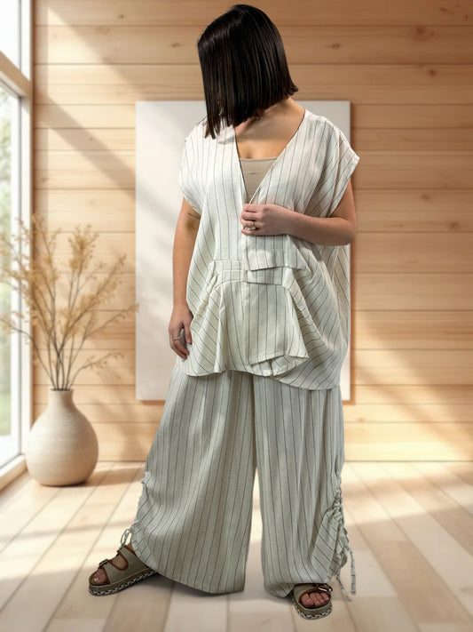 ALDO - ENSEMBLE PANTALON ET GILET JUSQU'A LA TAILLE 48/50