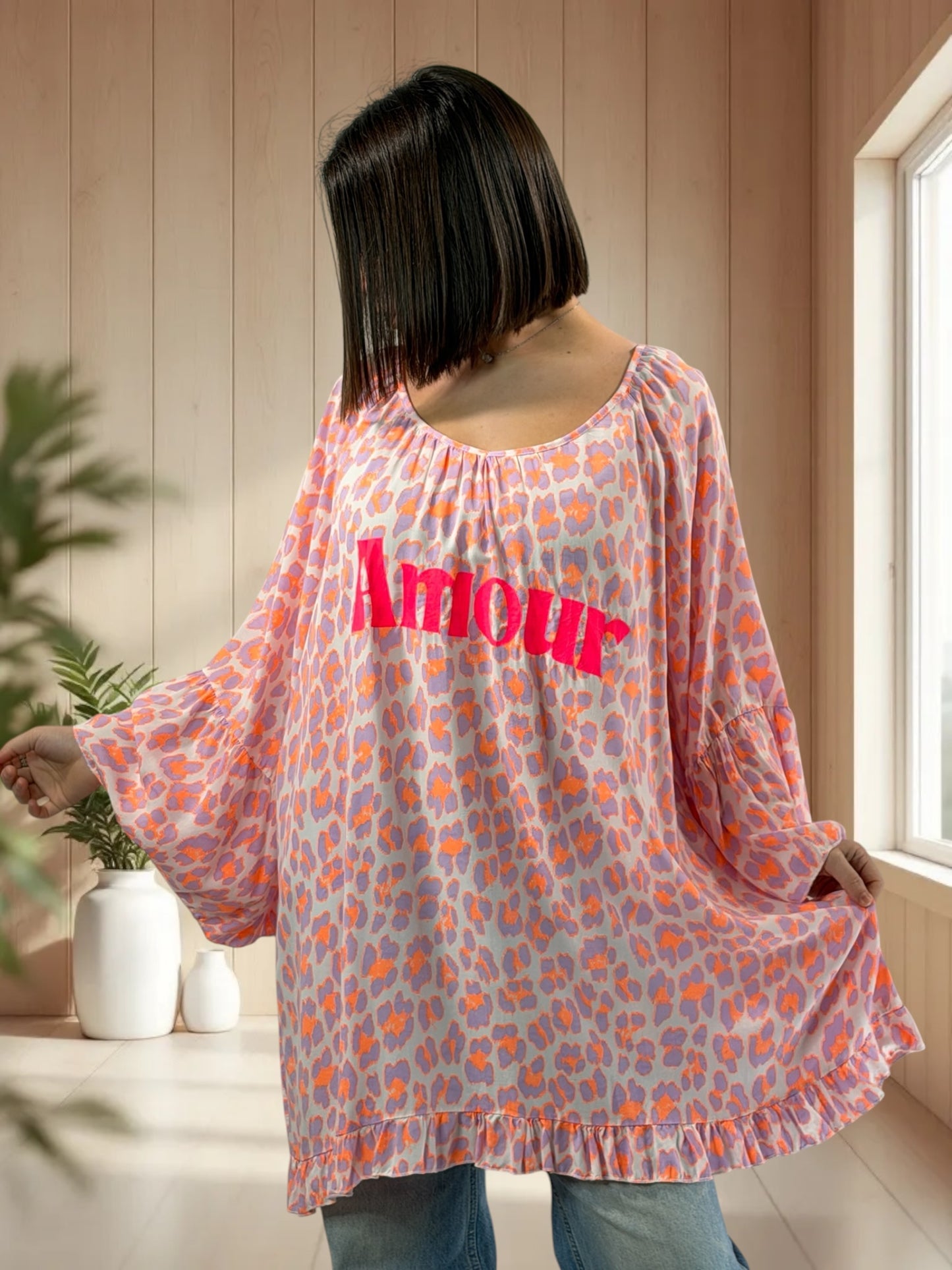 AMOURETTE - TUNIQUE LEOPARD JUSQU'A LA TAILLE 54