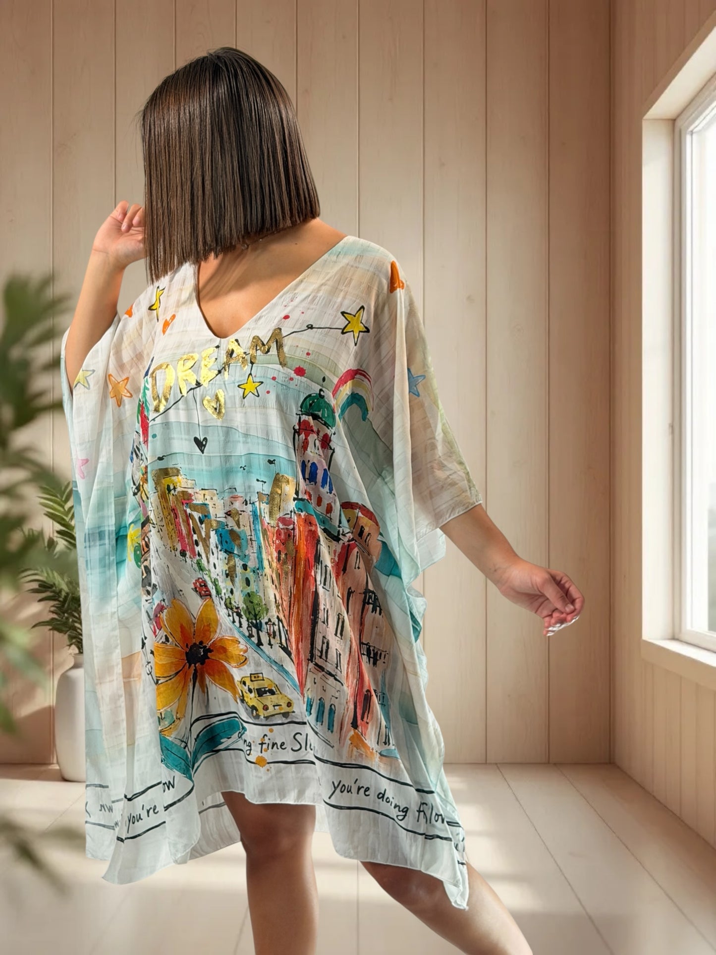 MAGDA - TUNIQUE OVERSIZE JUSQU'A LA TAILLE 52