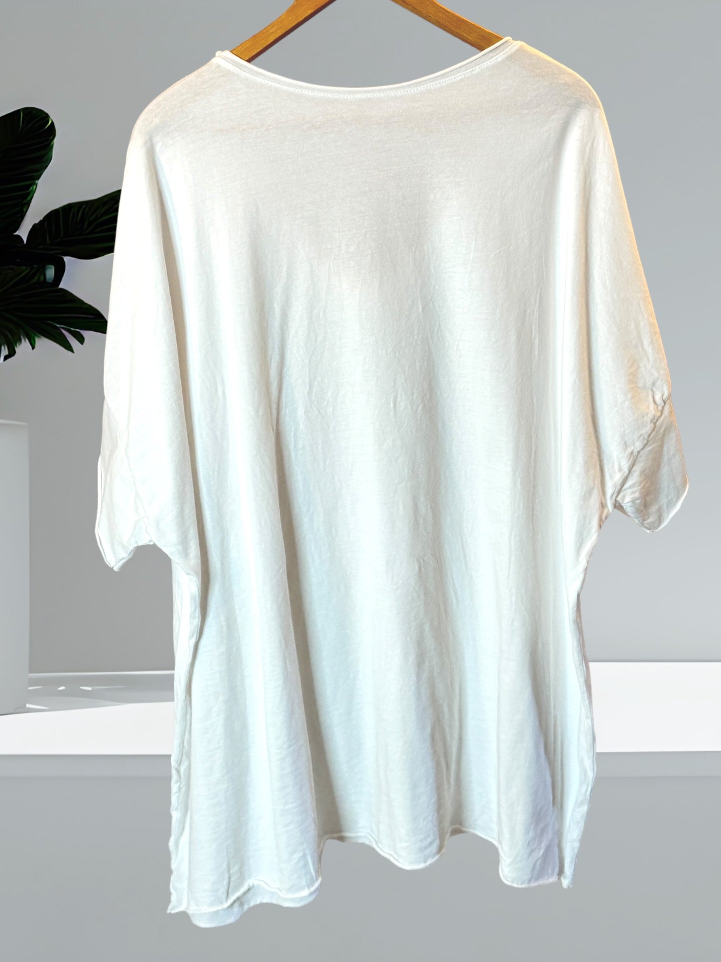 MAX - T-SHIRT EN COTON BLANC TAILLE 48/50 A 56/58