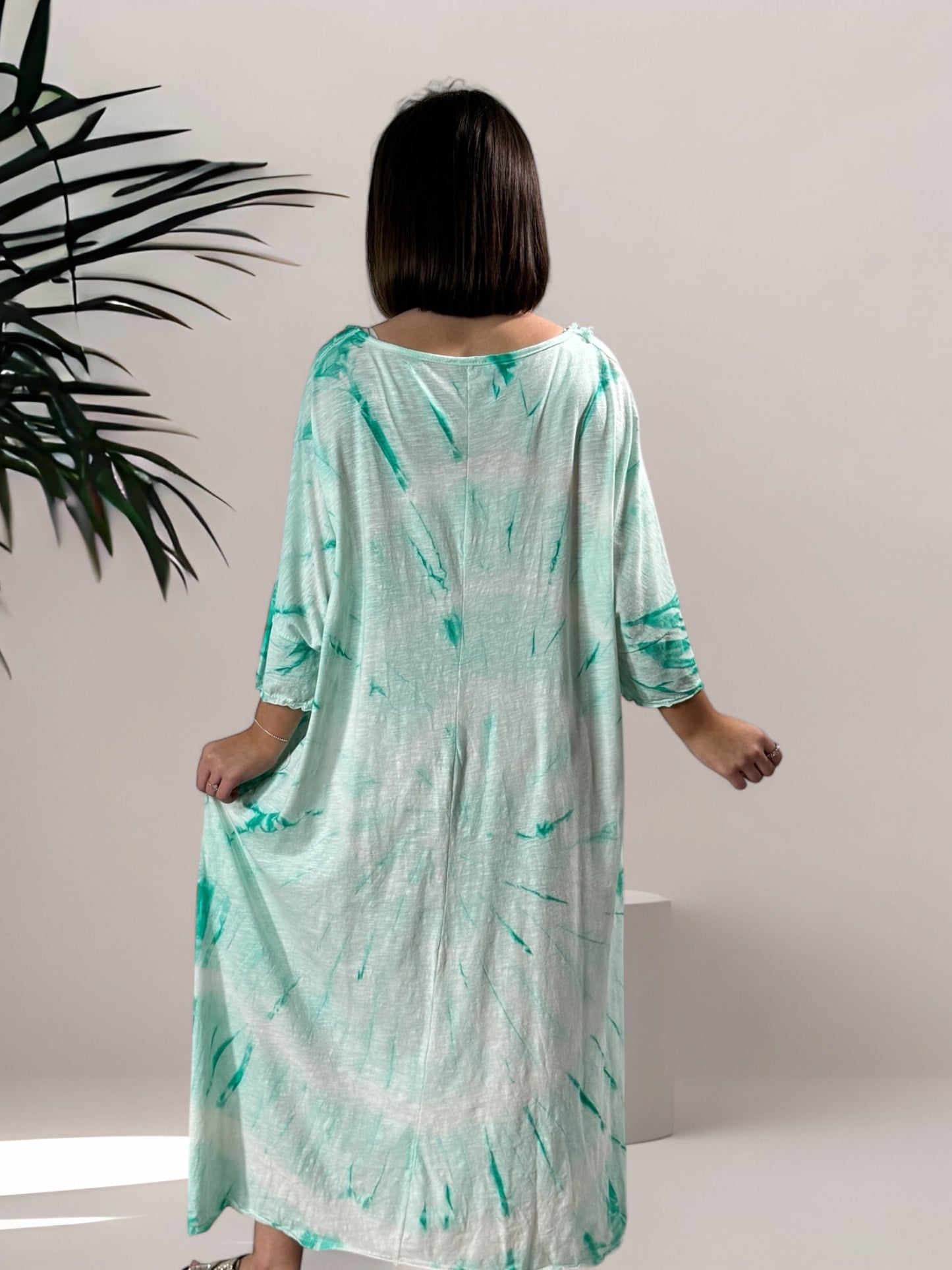 MALAGA - ROBE TEE & DYE LAGON JUSQU'A LA TAILLE 52/54