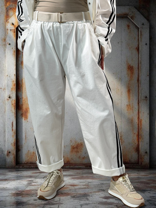 MARCO - PANTALON BLANC JUSQU'A LA TAILLE 52