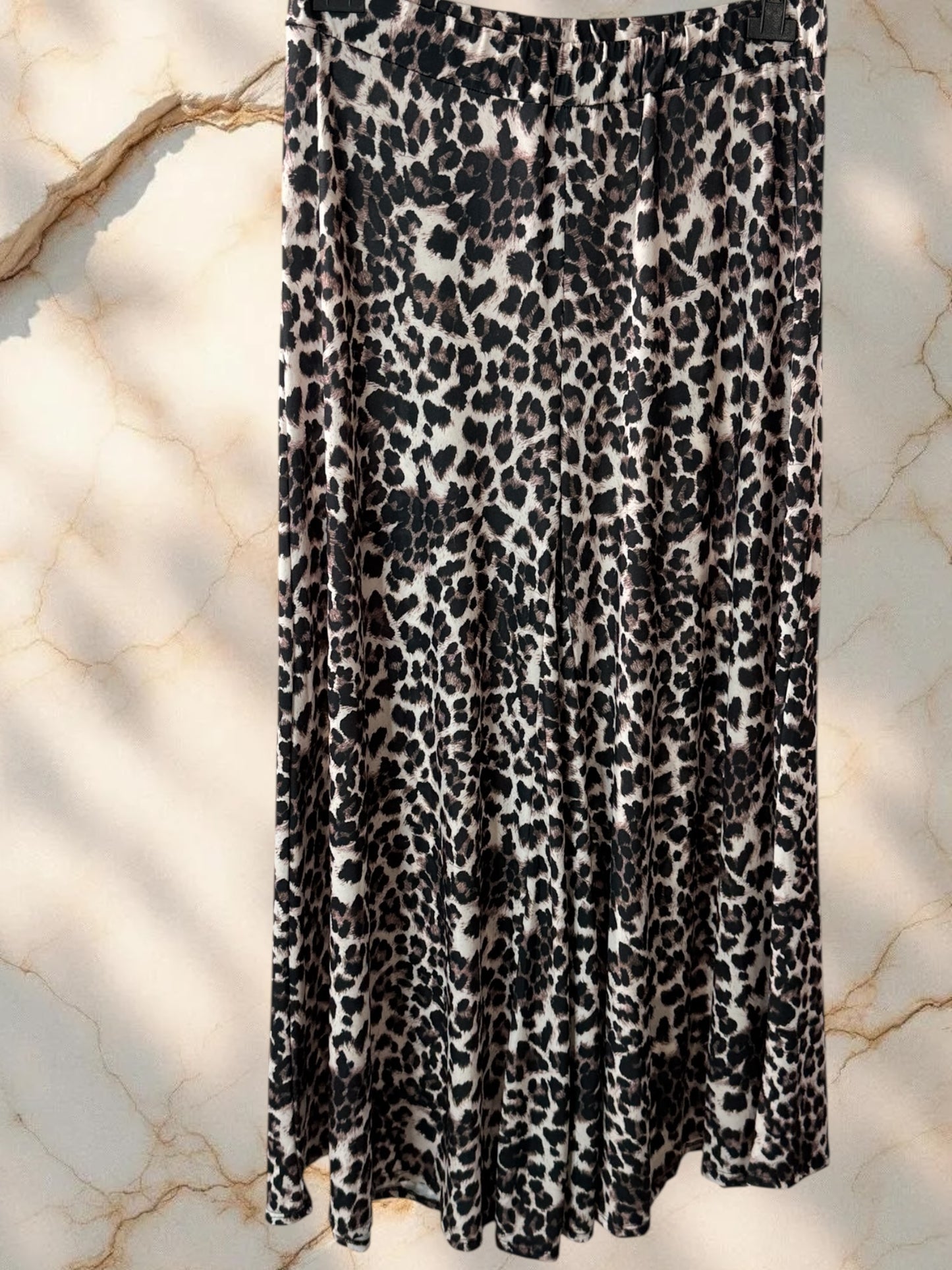 MAXIME - PANTALON PALAZZO MOTIF ANIMALIER TAILLE 46 A 54