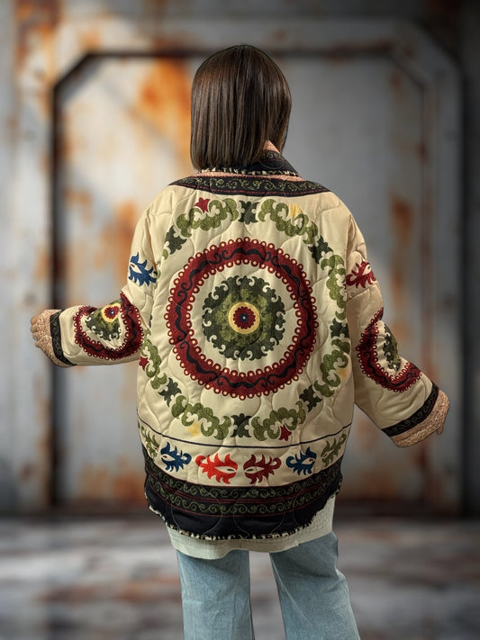 KAREN - VESTE OVERSIZE MATELASSEE JUSQU'A LA TAILLE 52