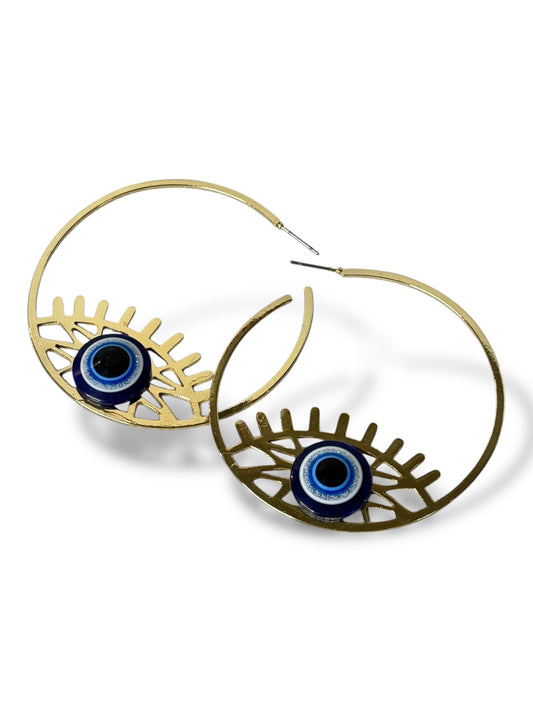 ANGELICA - BOUCLES D'OREILLES CREOLES LEOPARD