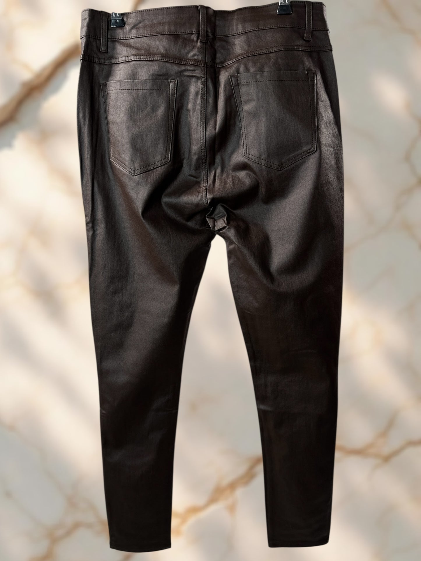 BASTIEN - PANTALON ENDUIT MARRON TAILLE 46