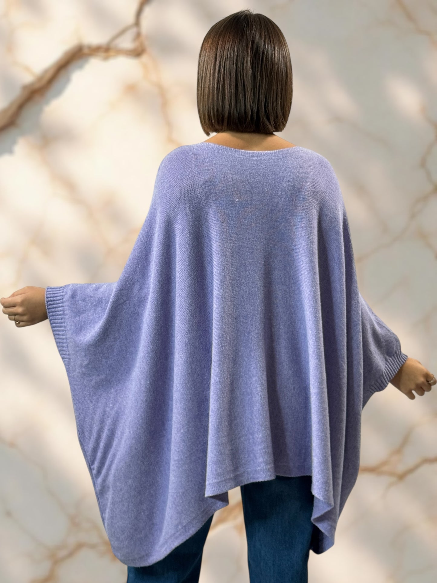 NICKO - PULL OVERSIZE LILAS JUSQU'A LA TAILLE 60
