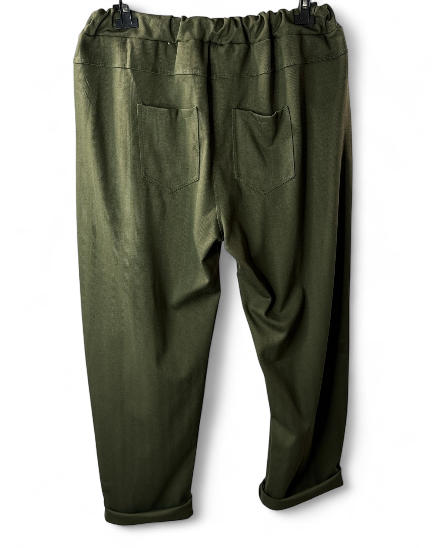 REMENBER - PANTALON KAKI A CHEVRONS JUSQU'A LA TAILLE 52/54