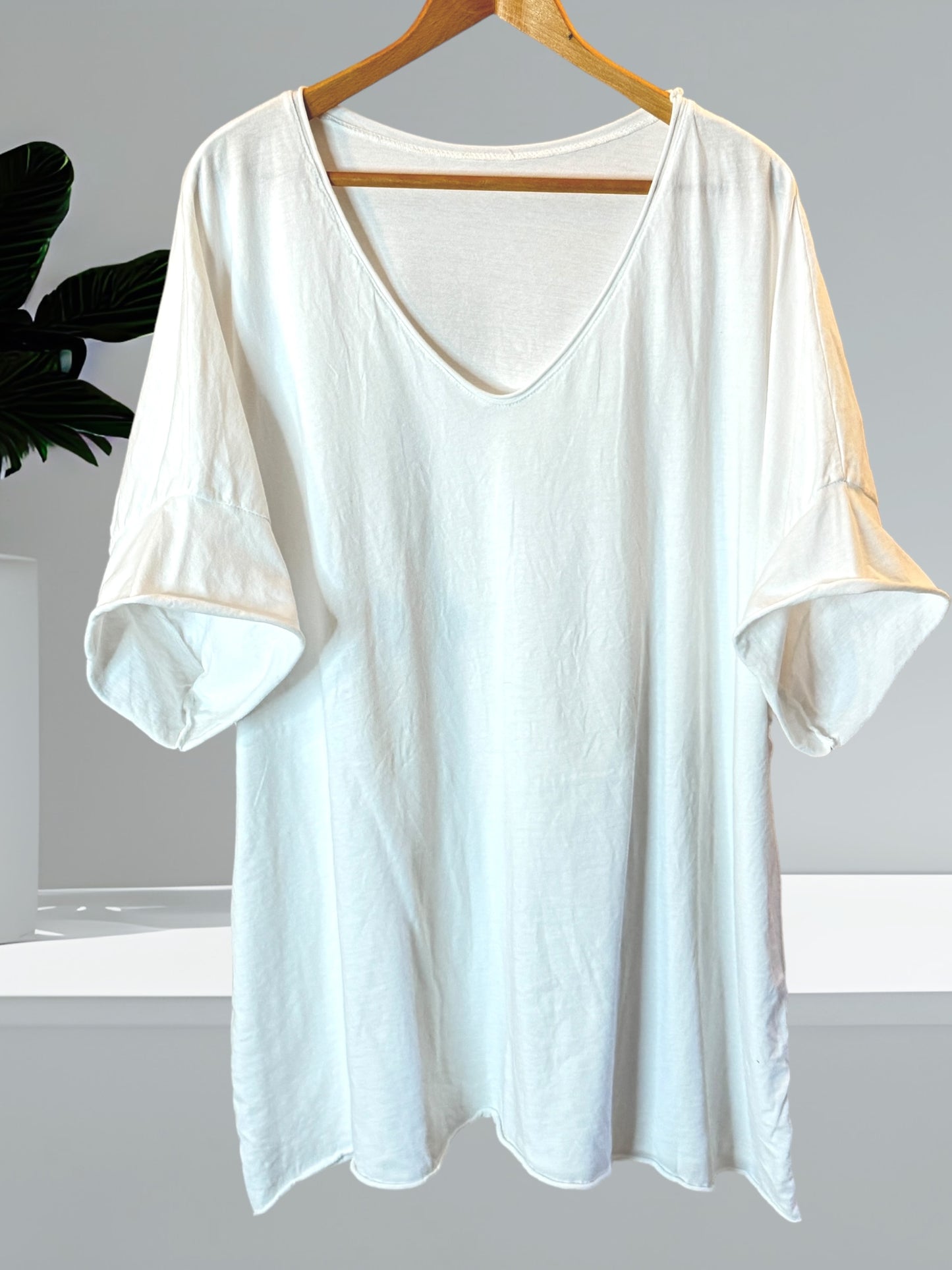 MAX - T-SHIRT EN COTON BLANC TAILLE 48/50 A 56/58