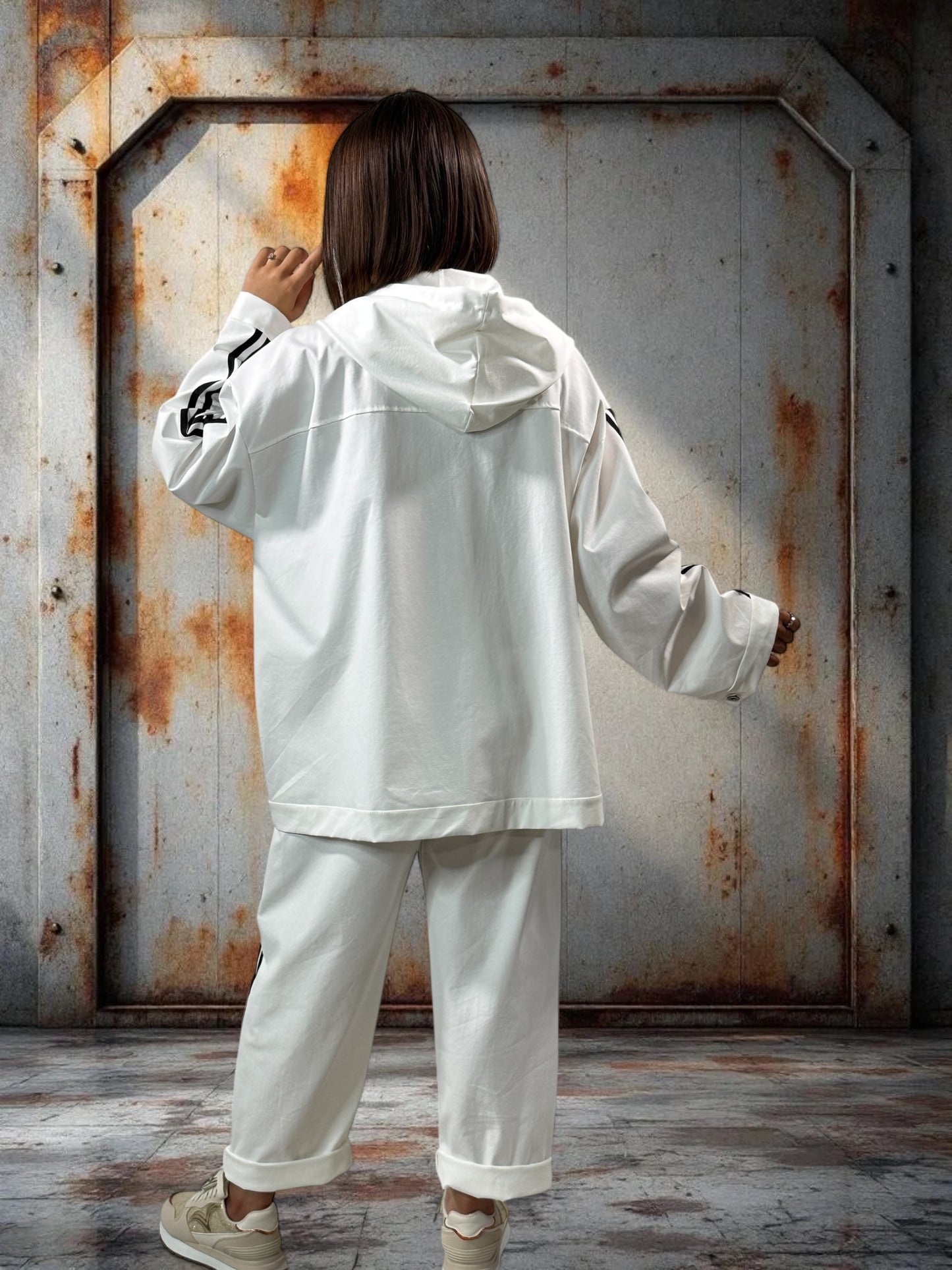 MARLEY - VESTE BLANCHE OVERSIZE JUSQU'A LA TAILLE 54
