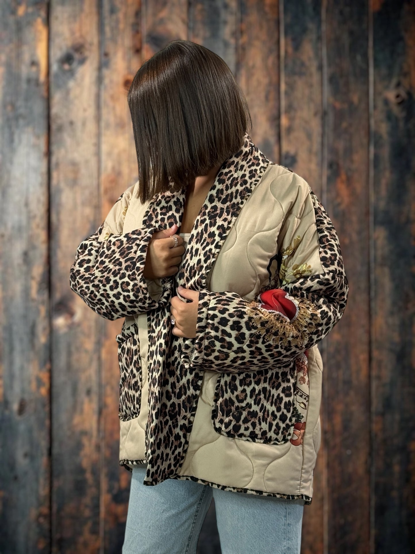 KAREN - VESTE OVERSIZE MATELASSEE JUSQU'A LA TAILLE 52