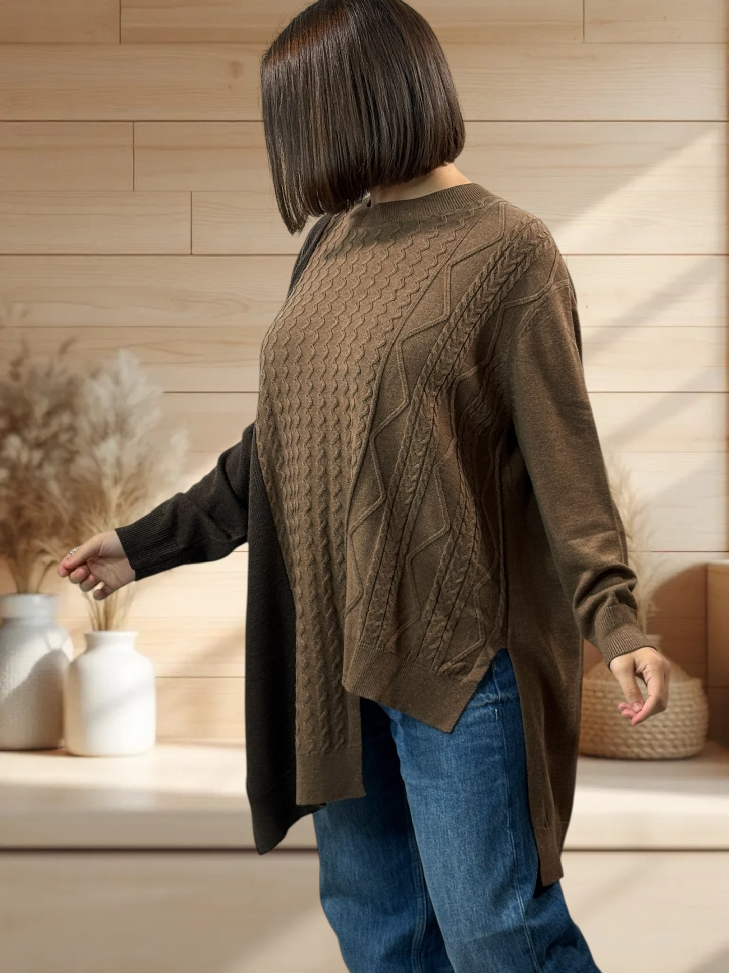 NIKITA REF1 - PULL OVERSIZE EN MAILLE JUSQU'A LA TAILLE 54