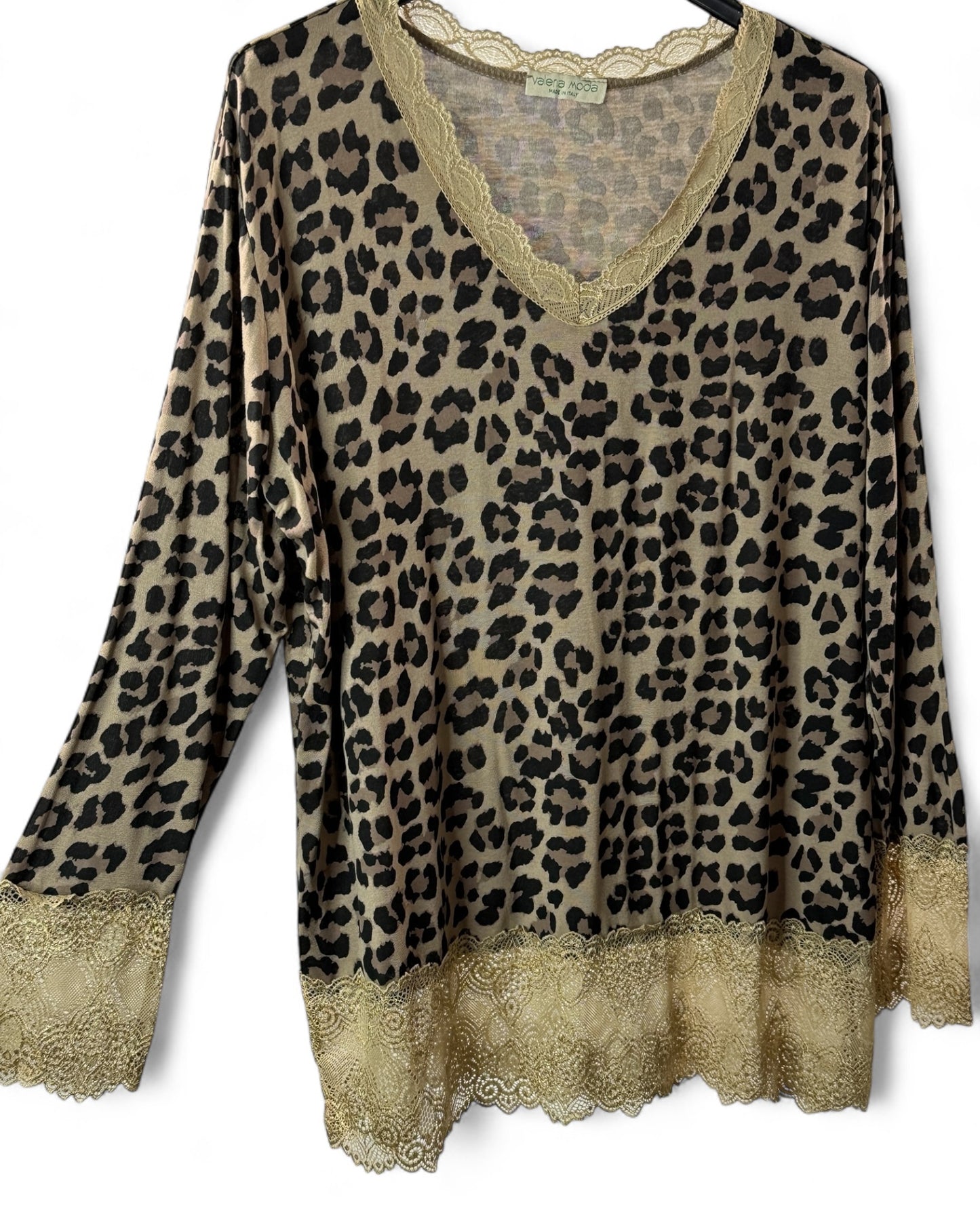 LOLA - TOP SOUS VÊTEMENT ROULEAU LEOPARD JUSQU'A LA TAILLE 54