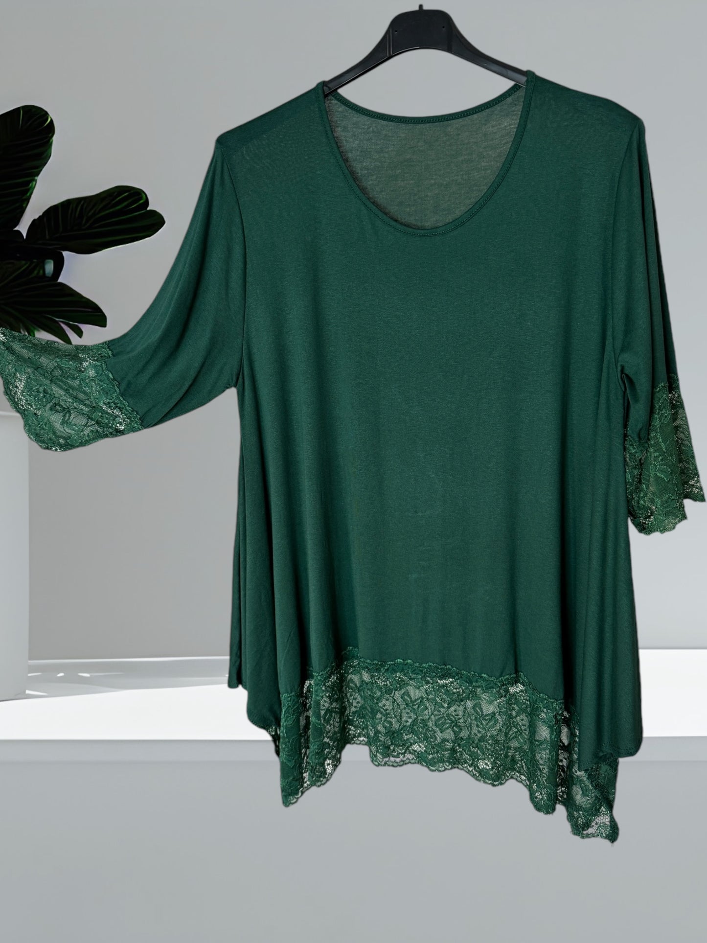 CINDY - TOP VERT TAILLE 46 A 56/58