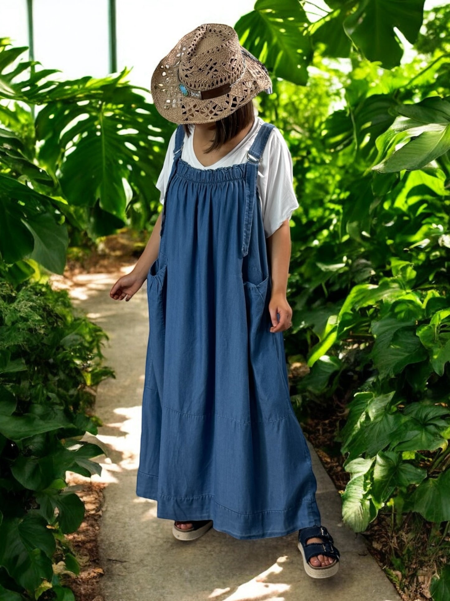 CERYNELLE - ROBE EN LYOCELL JUSQU'A LA TAILLE 56