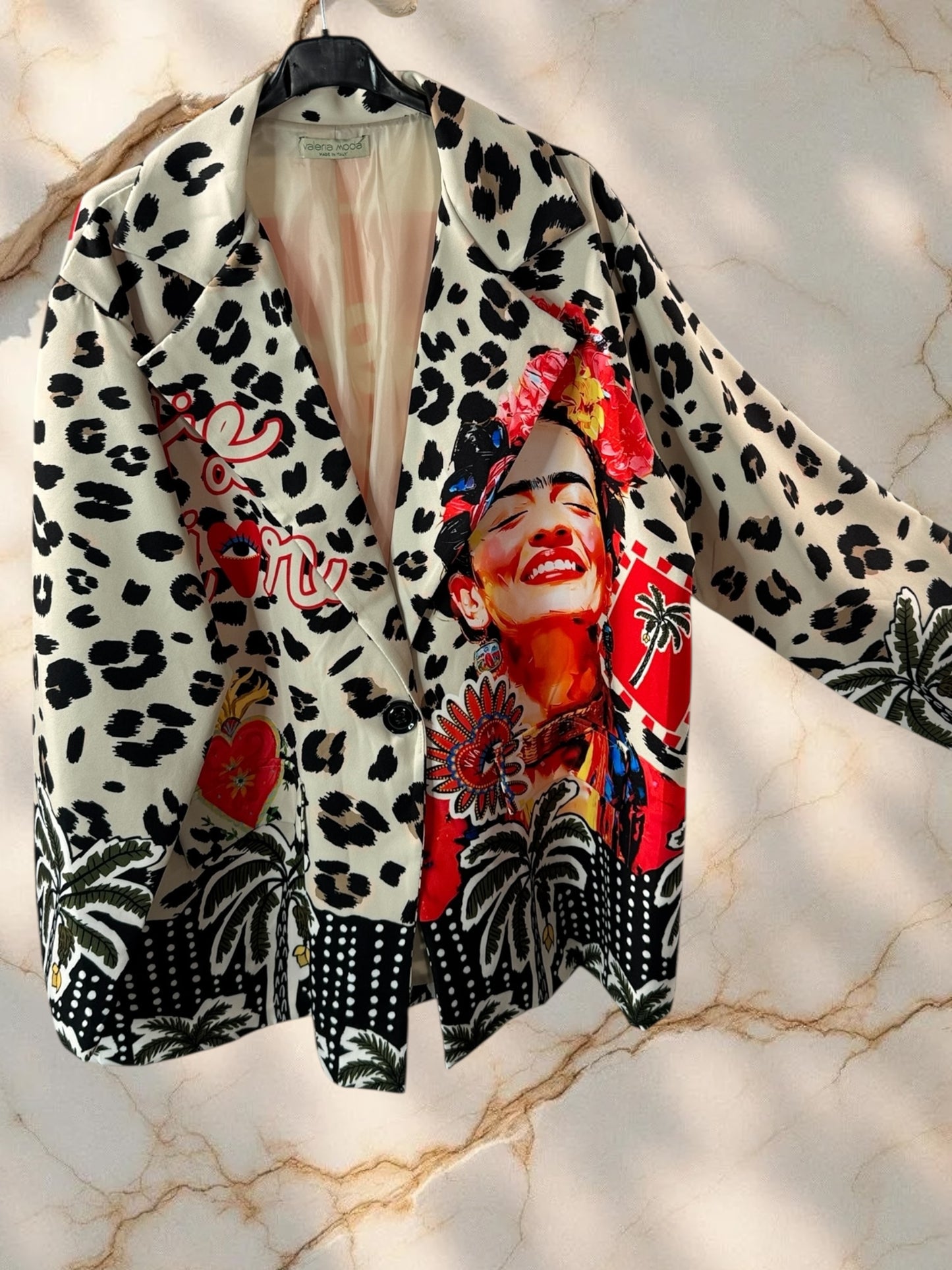 MARICAO - VESTE OVERSIZE MOTIF FRIDA KAHLO JUSQU'A LA TAILLE 52