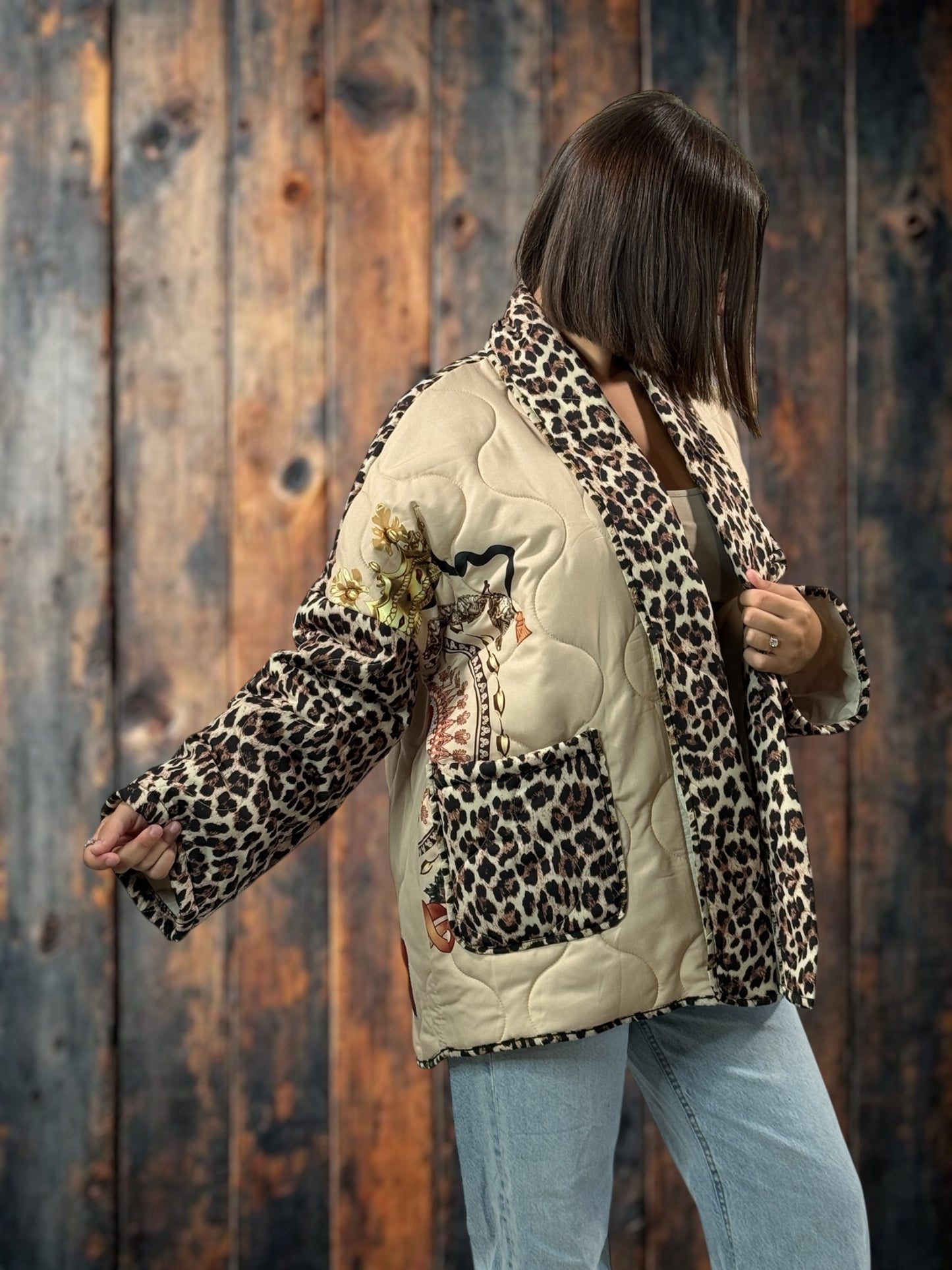 KAREN - VESTE OVERSIZE MATELASSEE JUSQU'A LA TAILLE 52