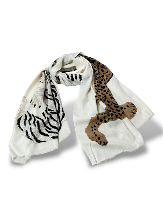 GRANDE ECHARPE A MOTIF ANIMALIER