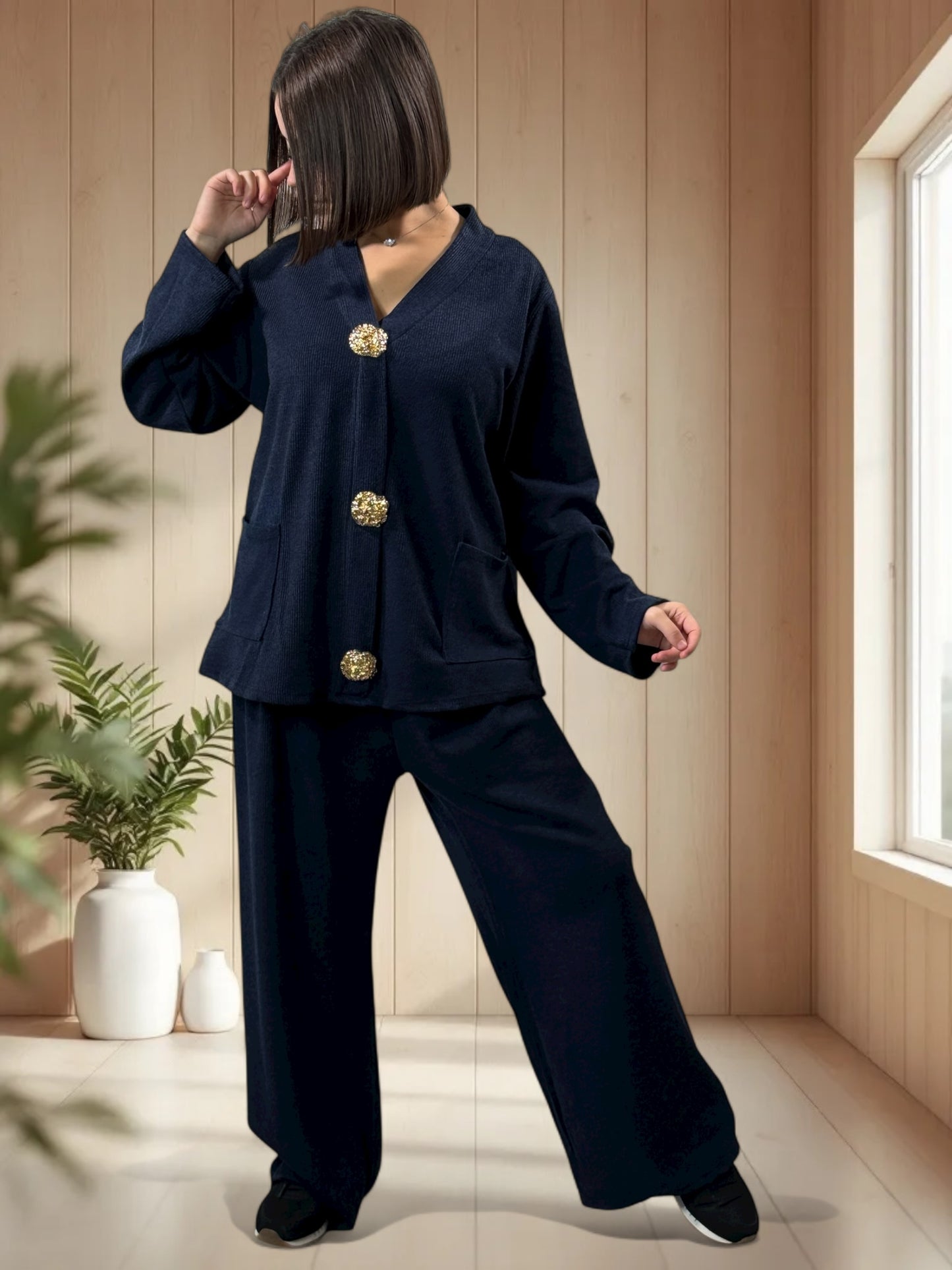 BRANDON - ENSEMBLE MARINE JUSQU'A LA TAILLE 48