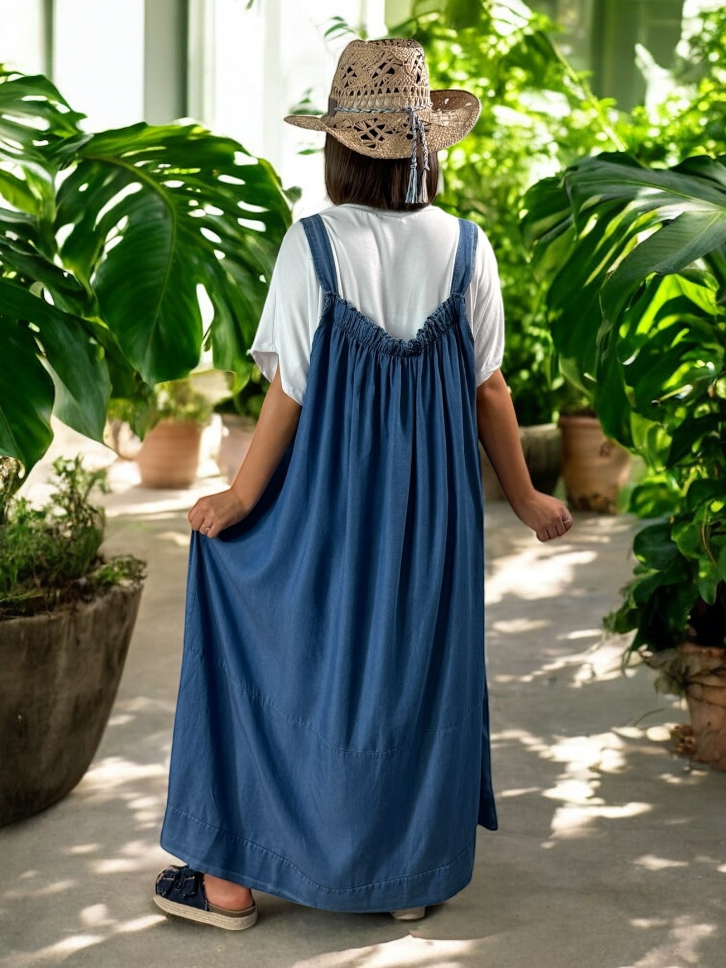 CERYNELLE - ROBE EN LYOCELL JUSQU'A LA TAILLE 56