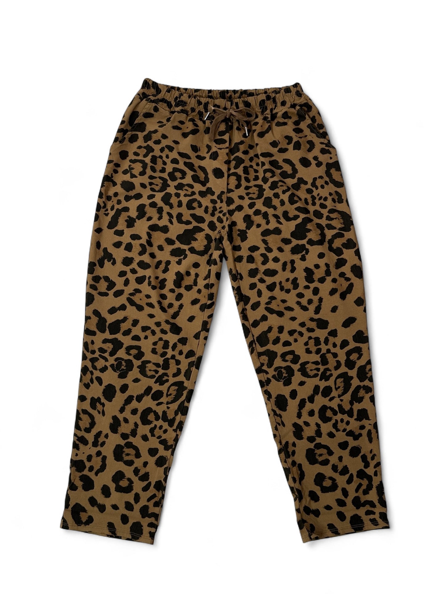 ANDY - PANTALON LEOPARD CAMEL TAILLE 46/48 A 52