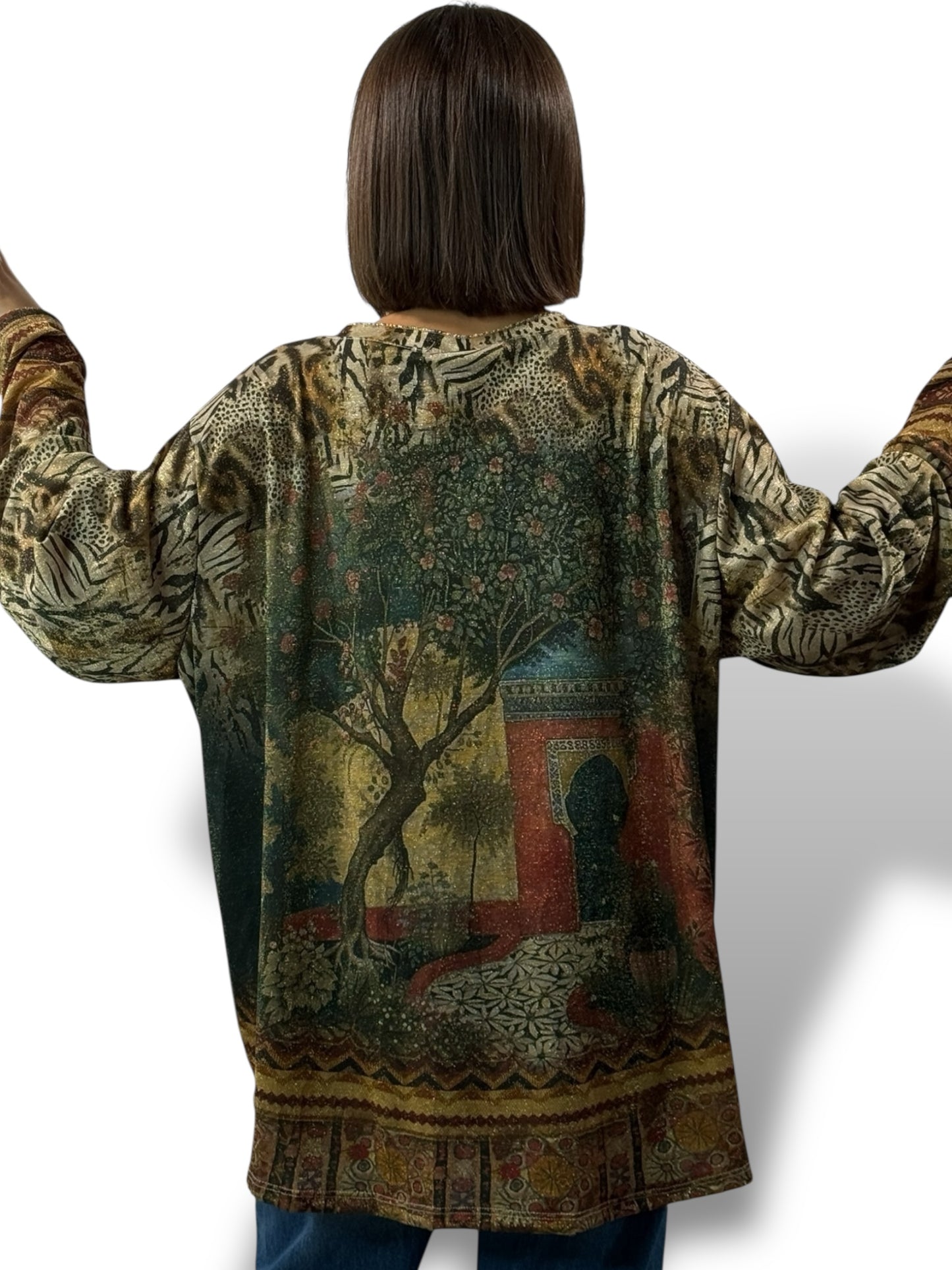 MARYLIN - TOP OVERSIZE FLUIDE SCINTILLANT JUSQU'A LA TAILLE 54
