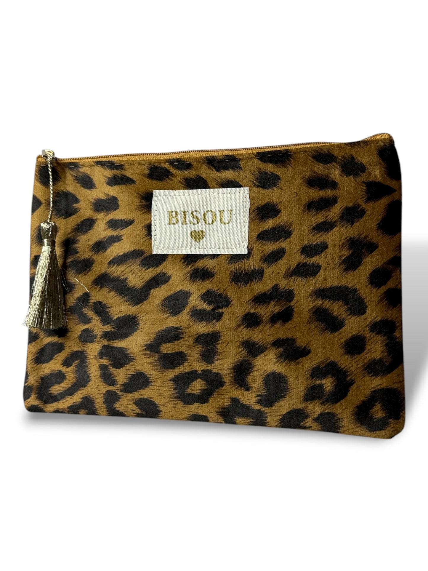 POCHETTE BISOU LEOPARD CAMEL