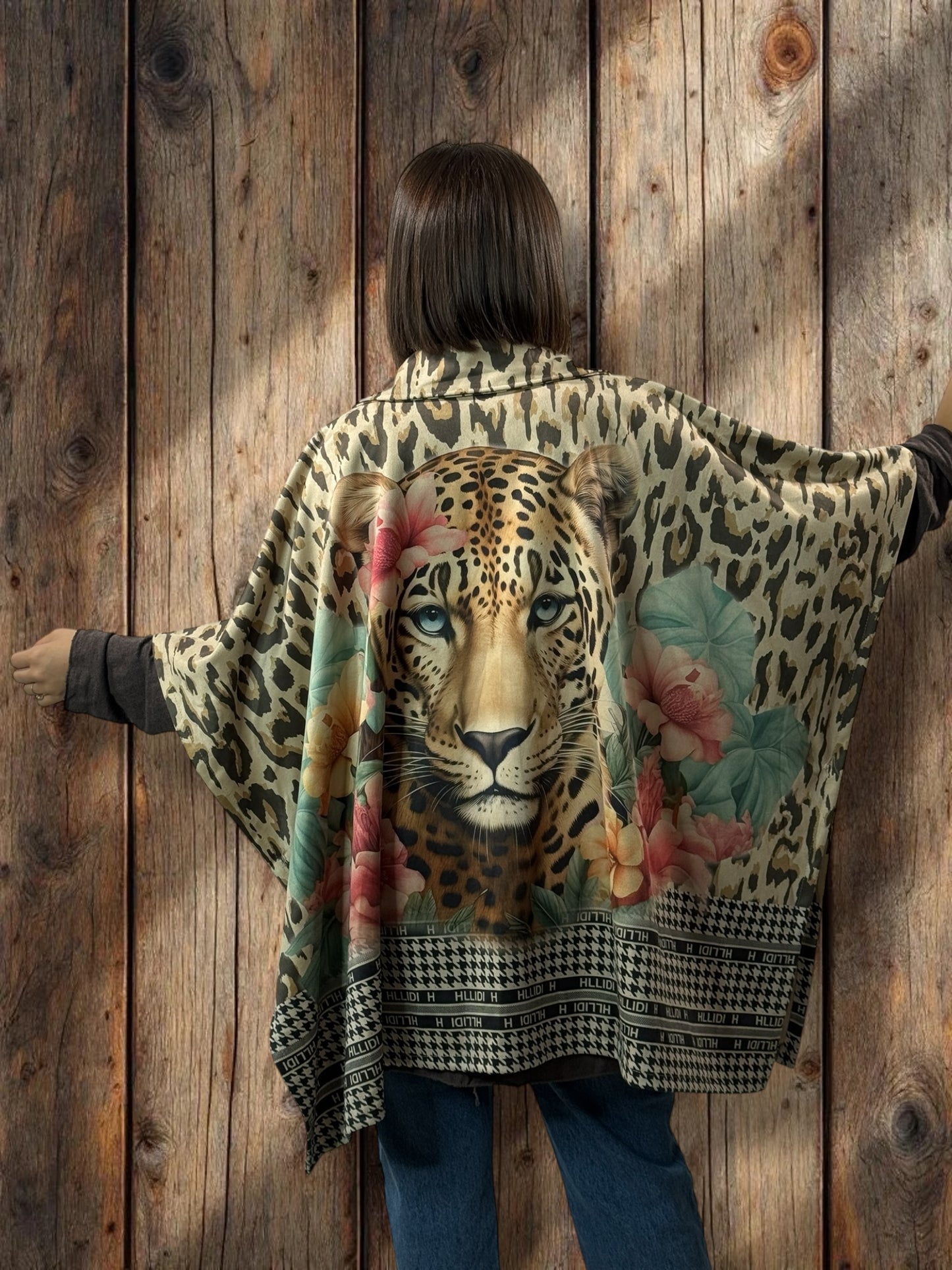 CEZANNE - VESTE CAPE EN SUEDINE JUSQU'A LA TAILLE 60