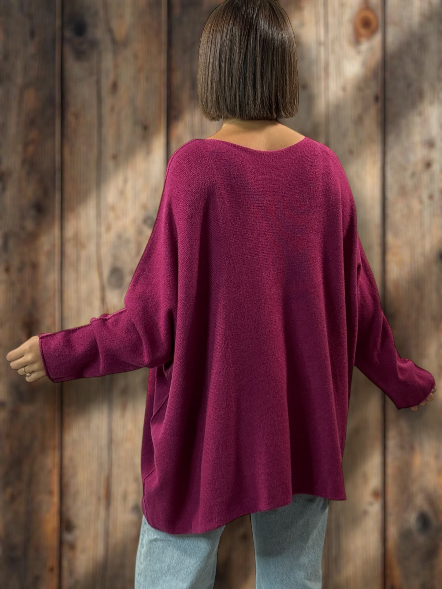PALOMA - PULL OVERSIZE VINO JUSQU'A LA TAILLE 56