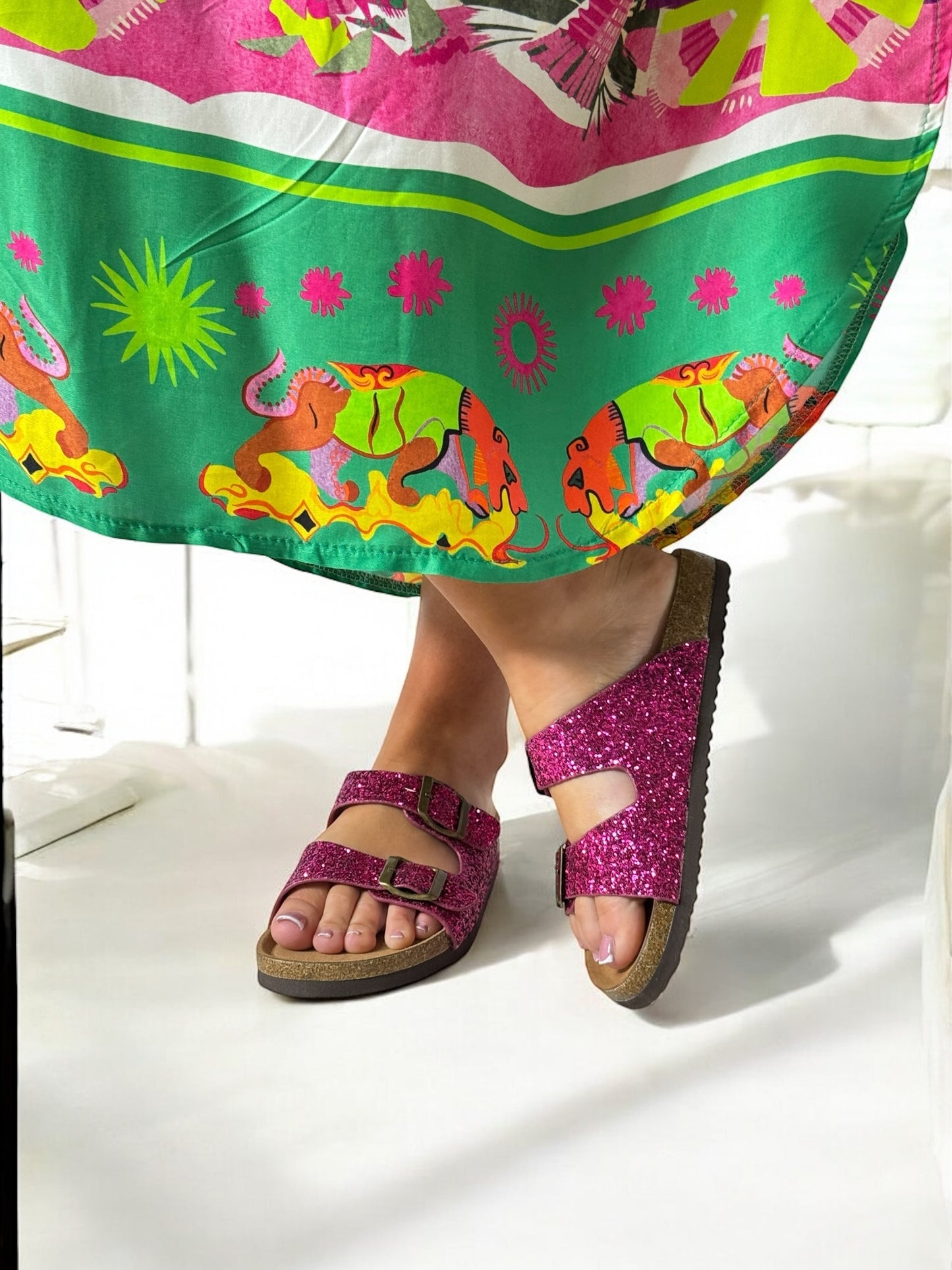SANDALES FIORELLA FUCHSIA