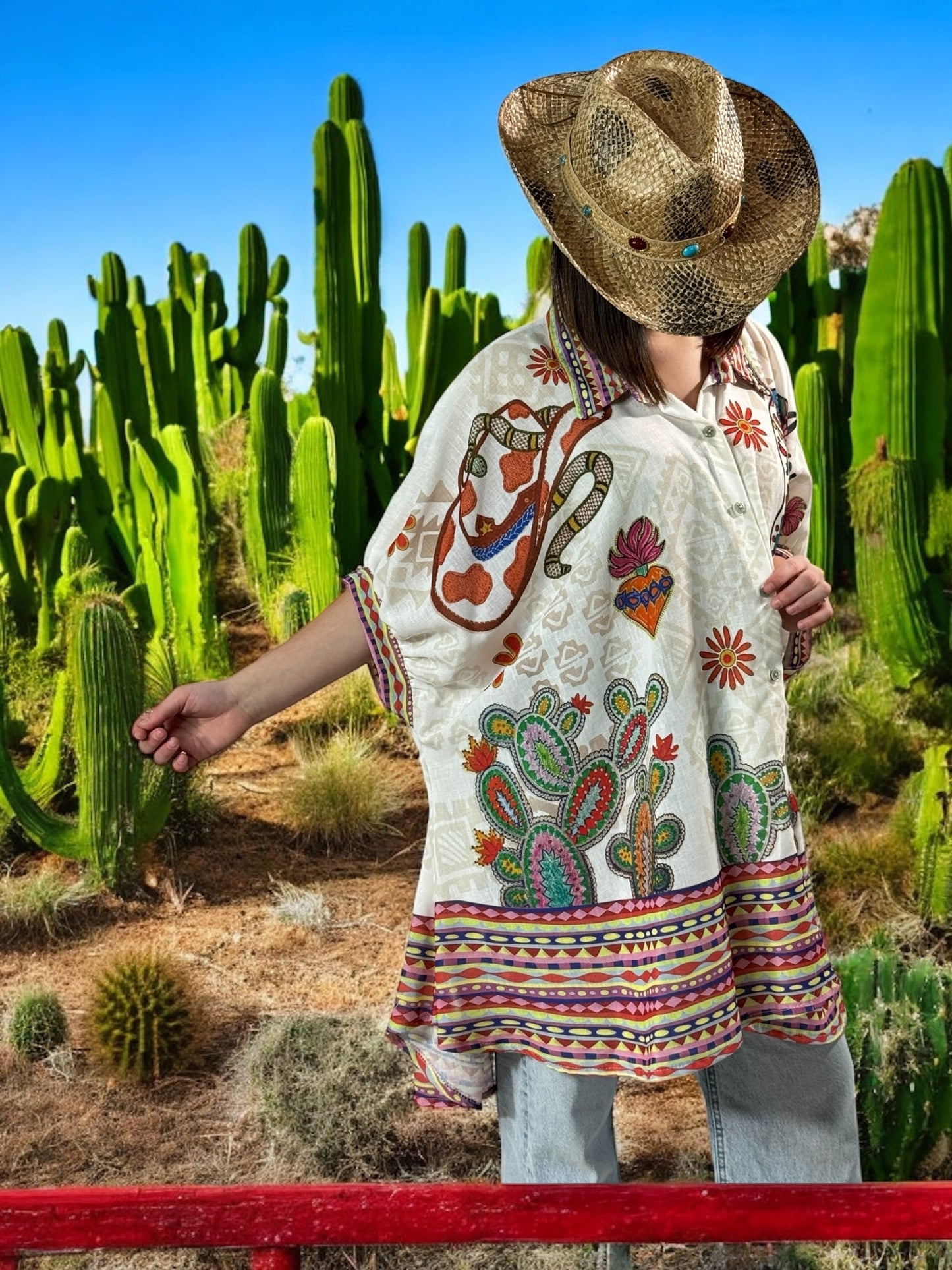 HONOLULU - TUNIQUE OVERSIZE MOTIF SKULL JUSQU'A LA TAILLE 58