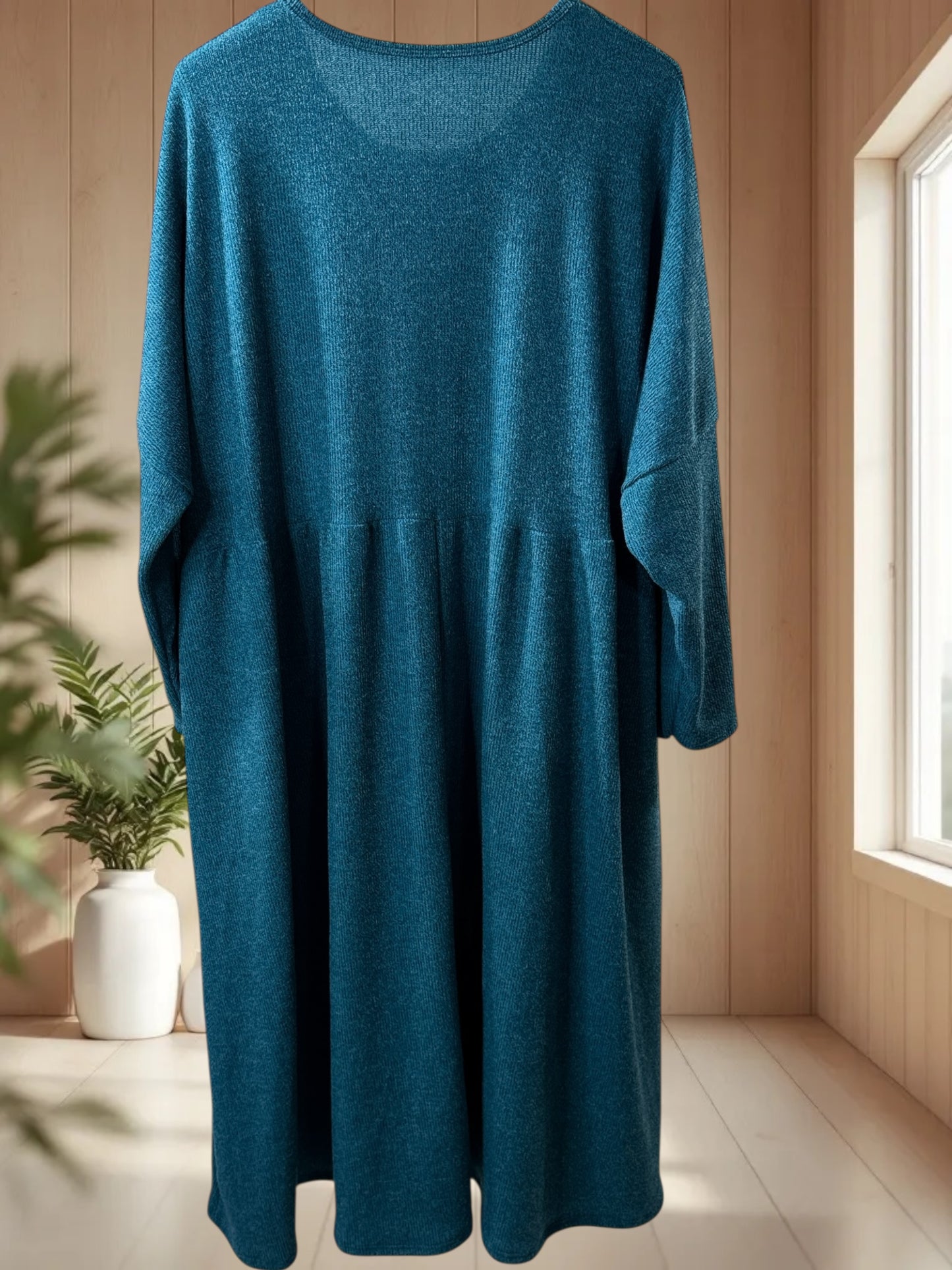 MADELINE - ROBE OVERSIZE BLEU CANARD JUSQU'A LA TAILLE 60