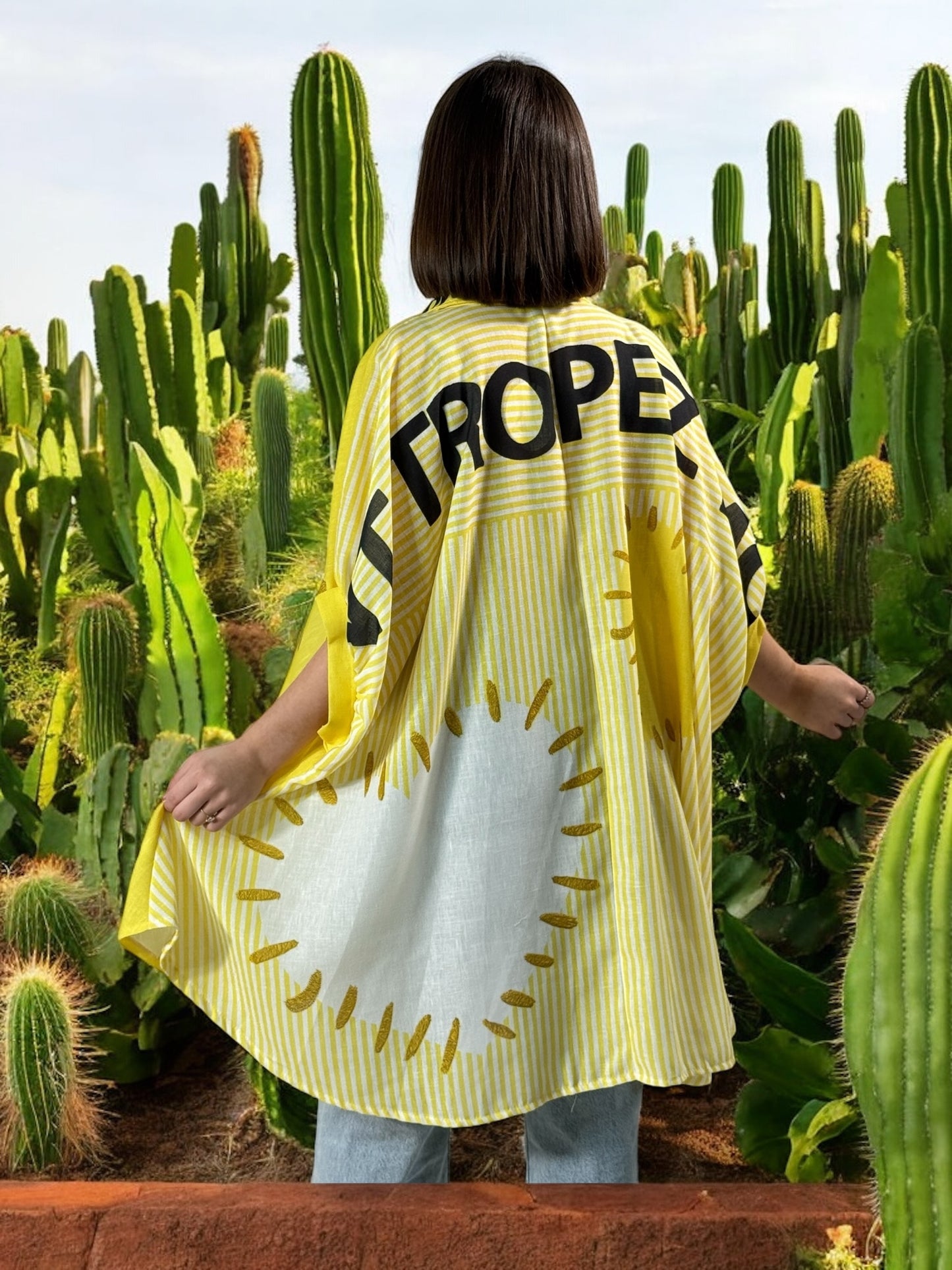 HONOLULU - TUNIQUE OVERSIZE MOTIF COEUR JUSQU'A LA TAILLE 58