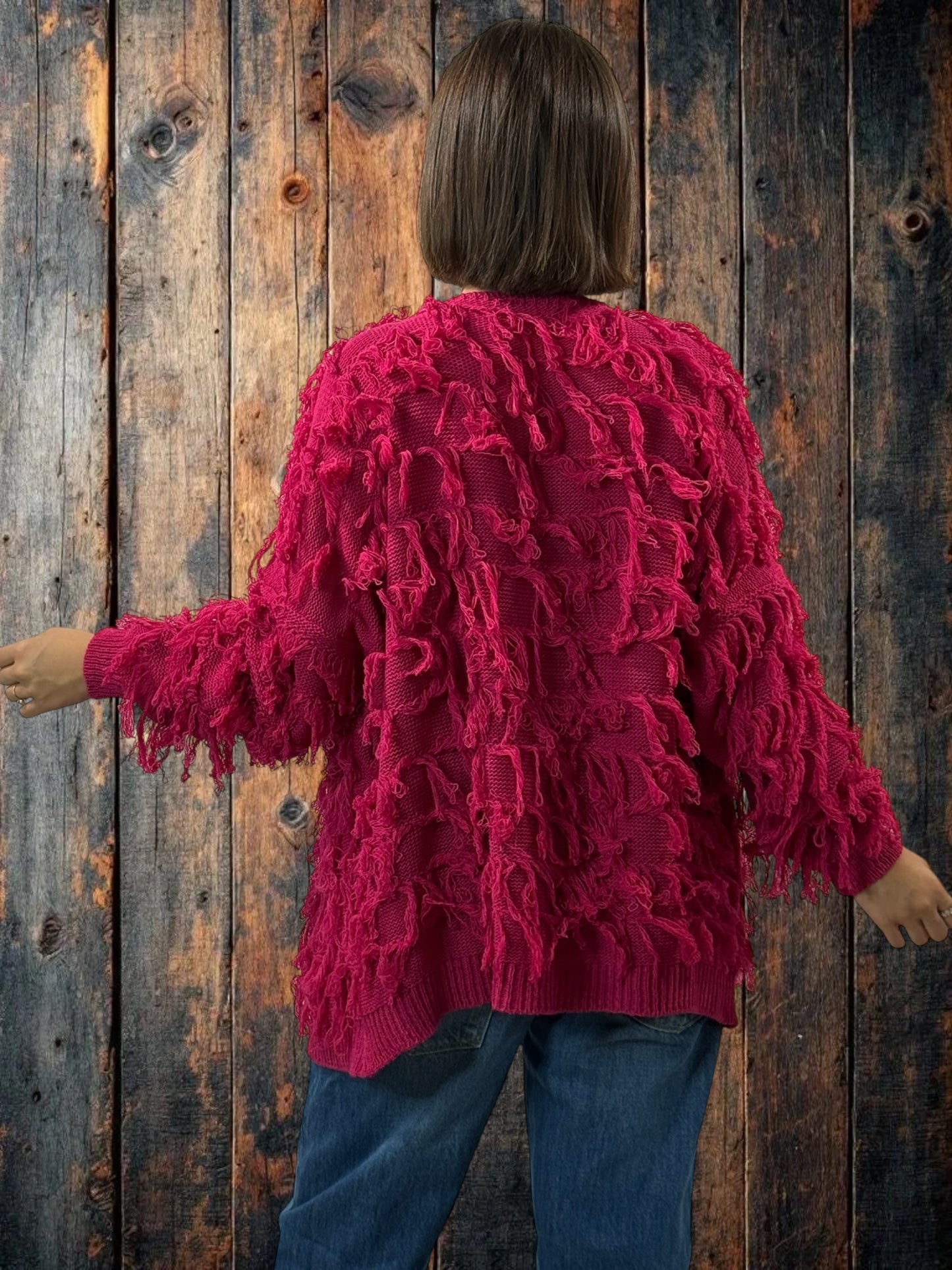 SANDY - GILET FUCHSIA JUSQU'A LA TAILLE 48