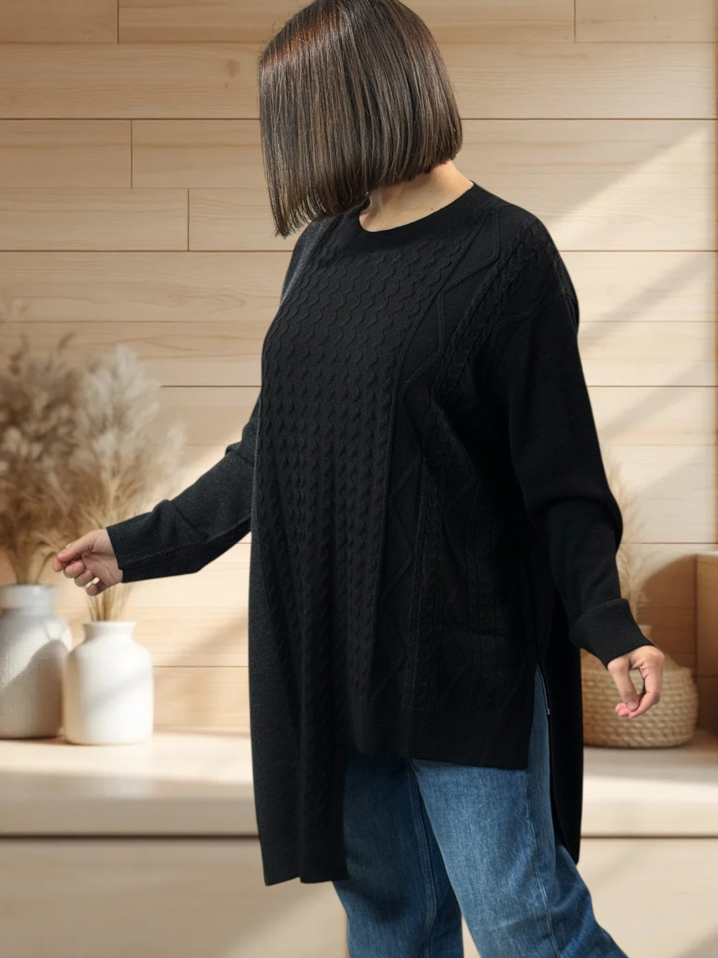 NIKITA REF2 - PULL OVERSIZE EN MAILLE JUSQU'A LA TAILLE 54