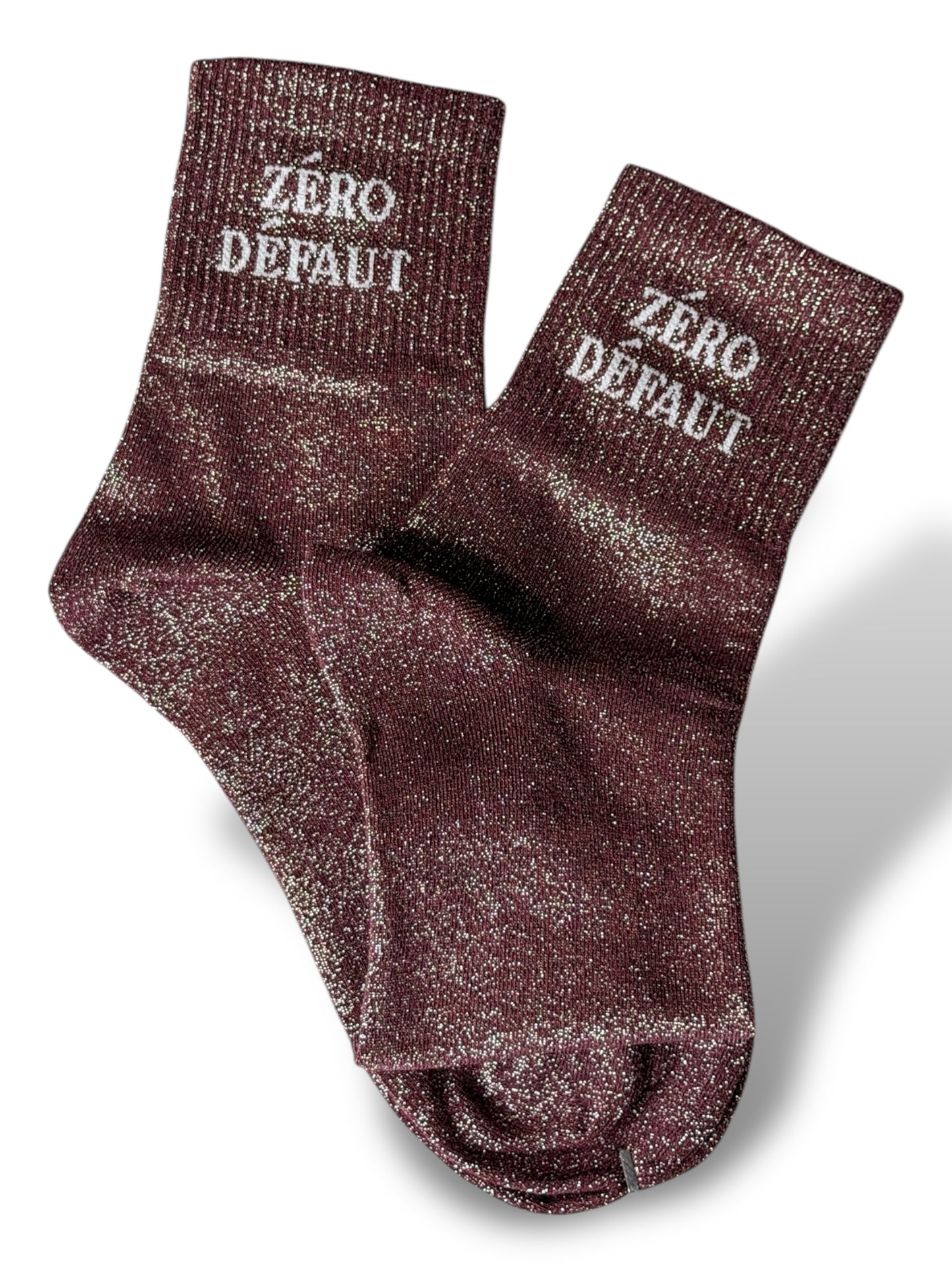CHAUSSETTES SCINTILLANTES ZERO DEFAUT BORDEAUX