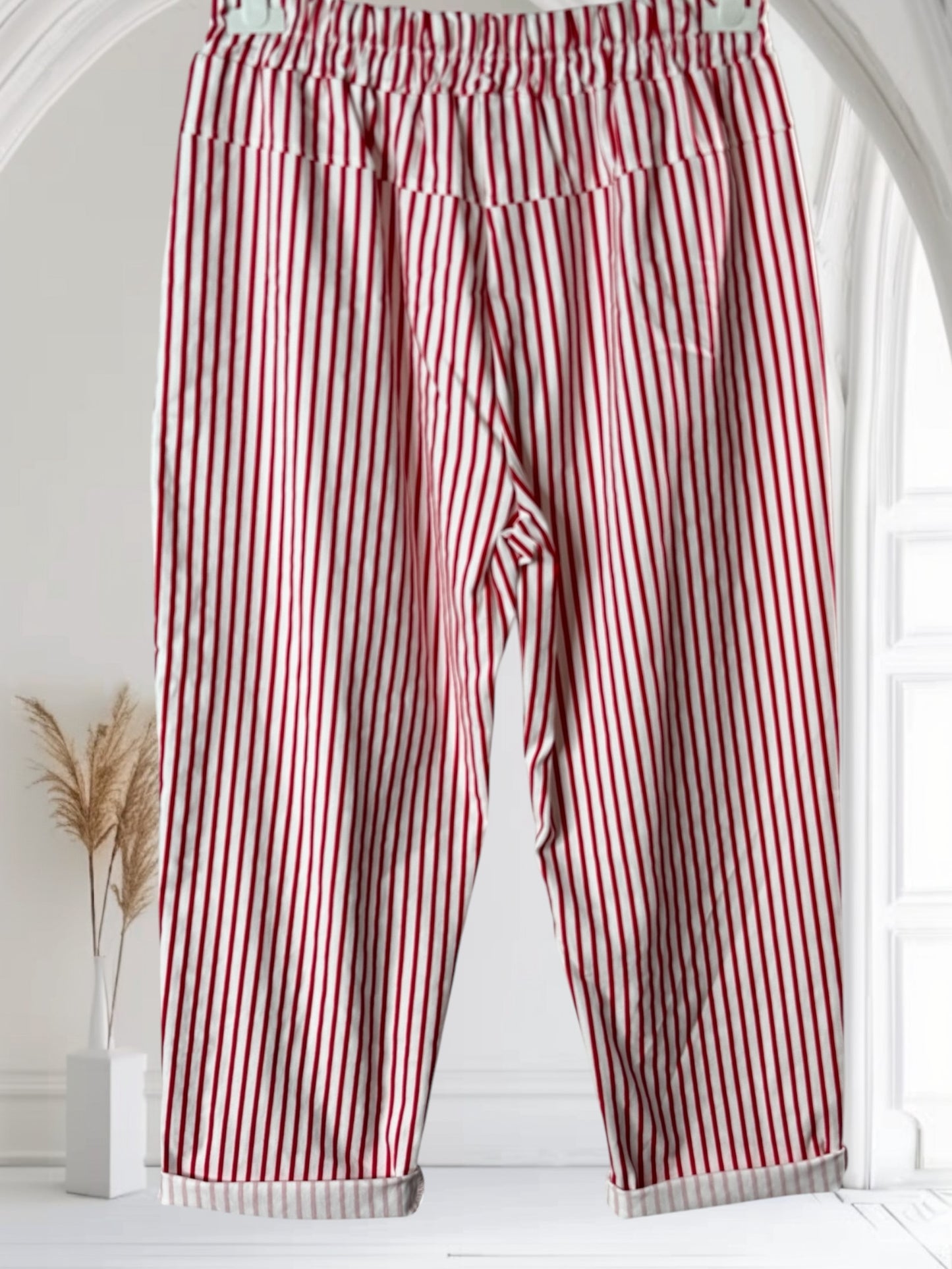 AUBIN - PANTALON SPORTSWEAR A RAYURE ROUGE TAILLE 46 A 52