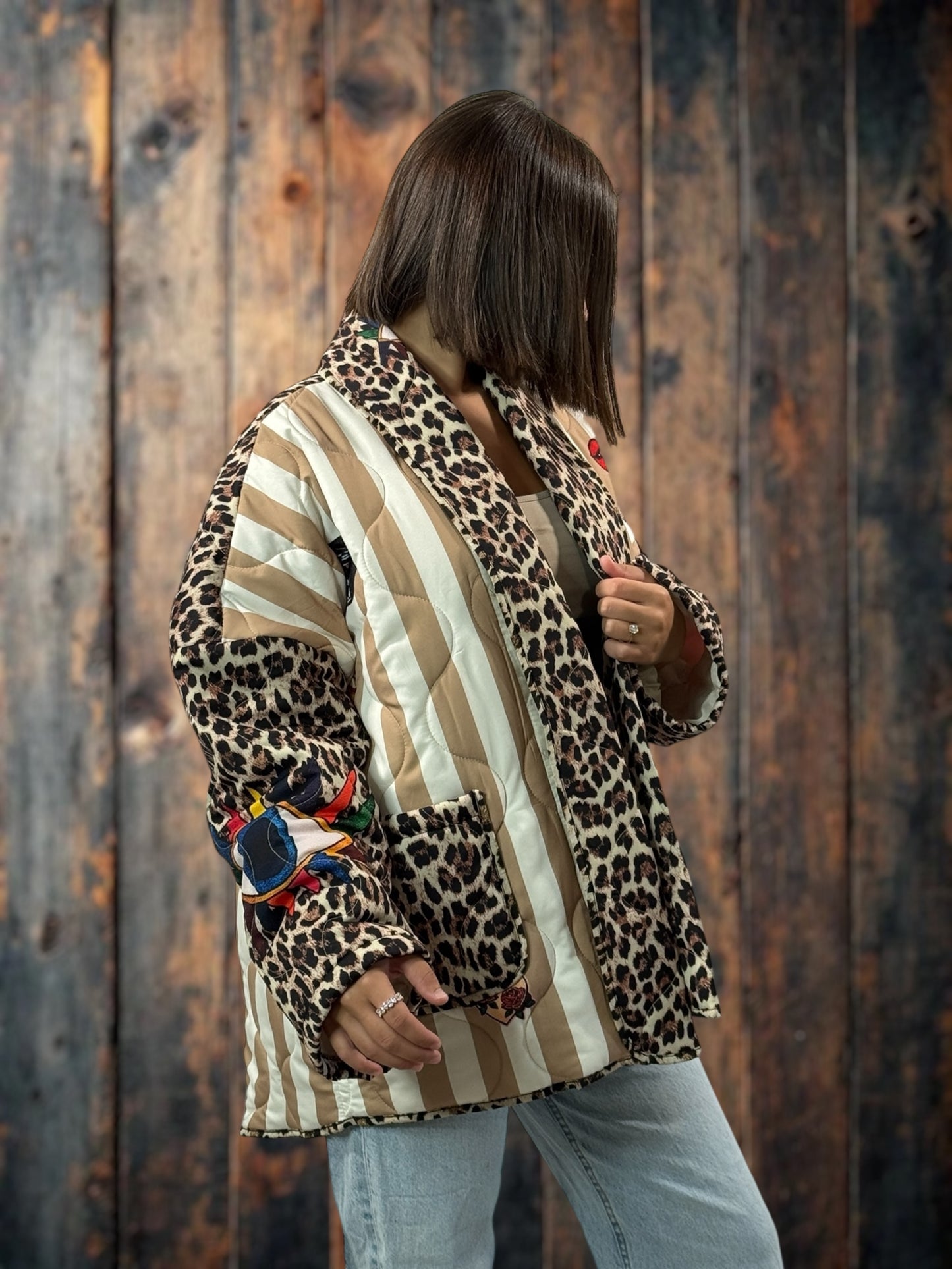 KAREN - VESTE OVERSIZE MATELASSEE JUSQU'A LA TAILLE 52