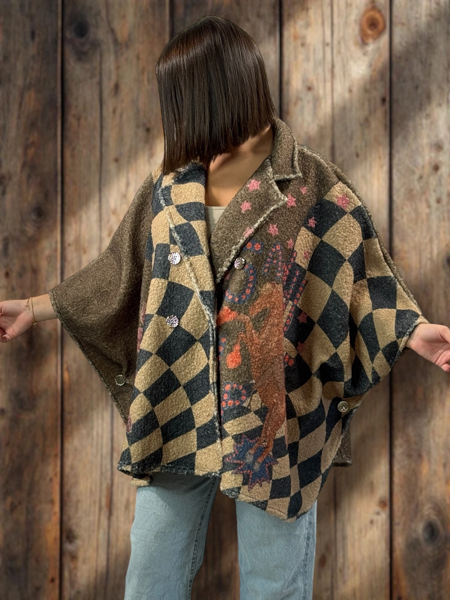 MOLLY - VESTE CAPE JUSQU'A LA TAILLE 54/56