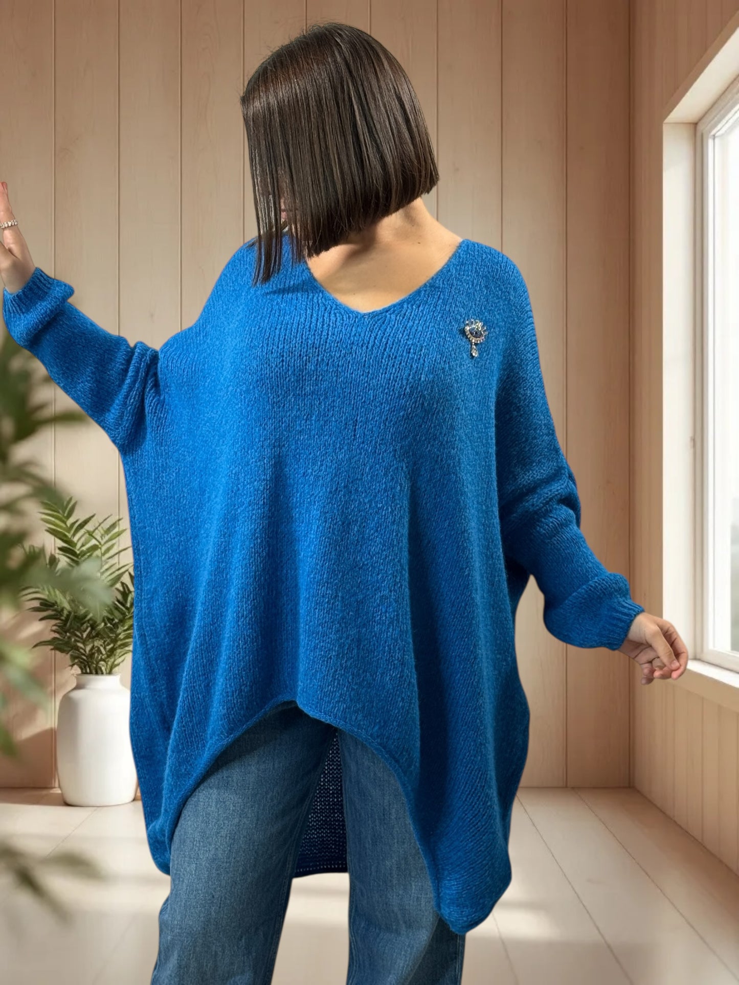 JULIA - PULL OVERSIZE IMPERIAL JUSQU'A LA TAILLE 56/58