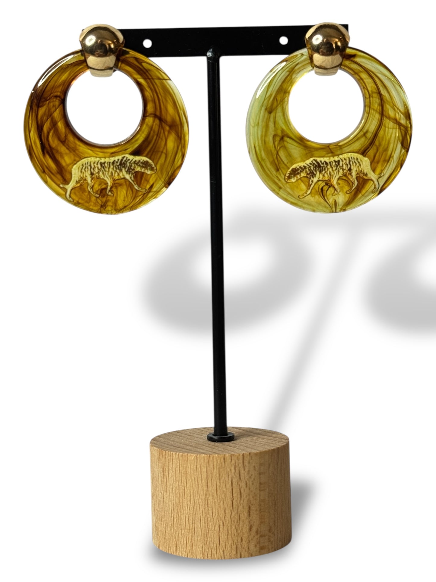 SAVANE - BOUCLES D'OREILLES LEOPARD