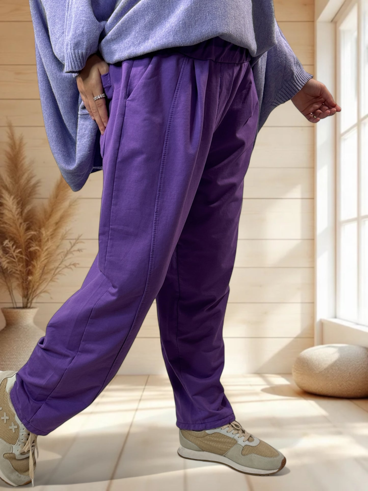 BENOIT - PANTALON SPORTSWEAR VIOLET TAILLE 44/46 A 50