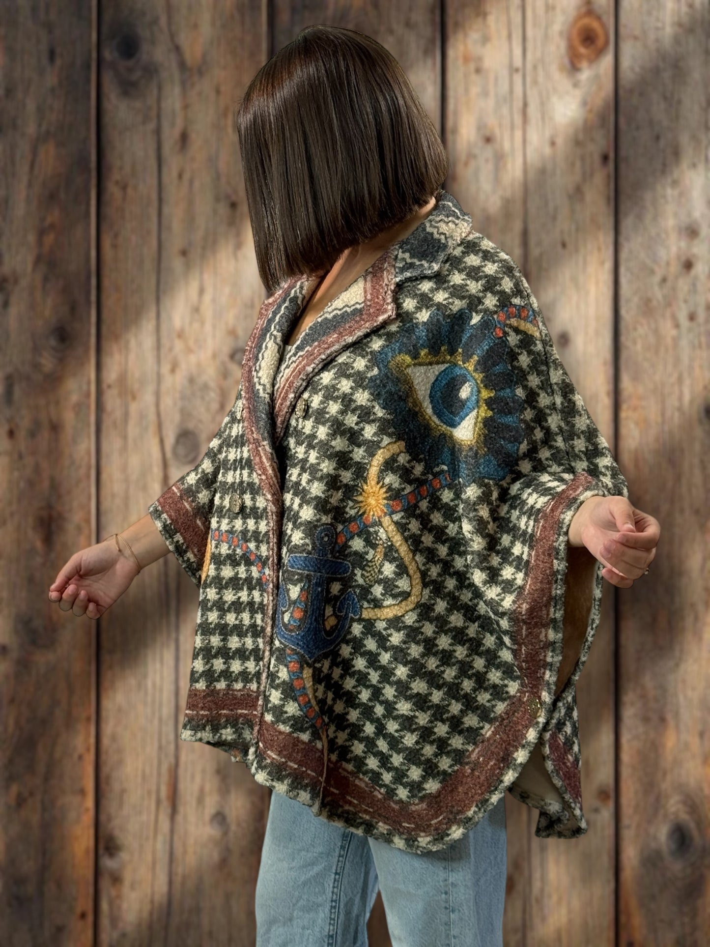 MOLLY - VESTE CAPE JUSQU'A LA TAILLE 54/56